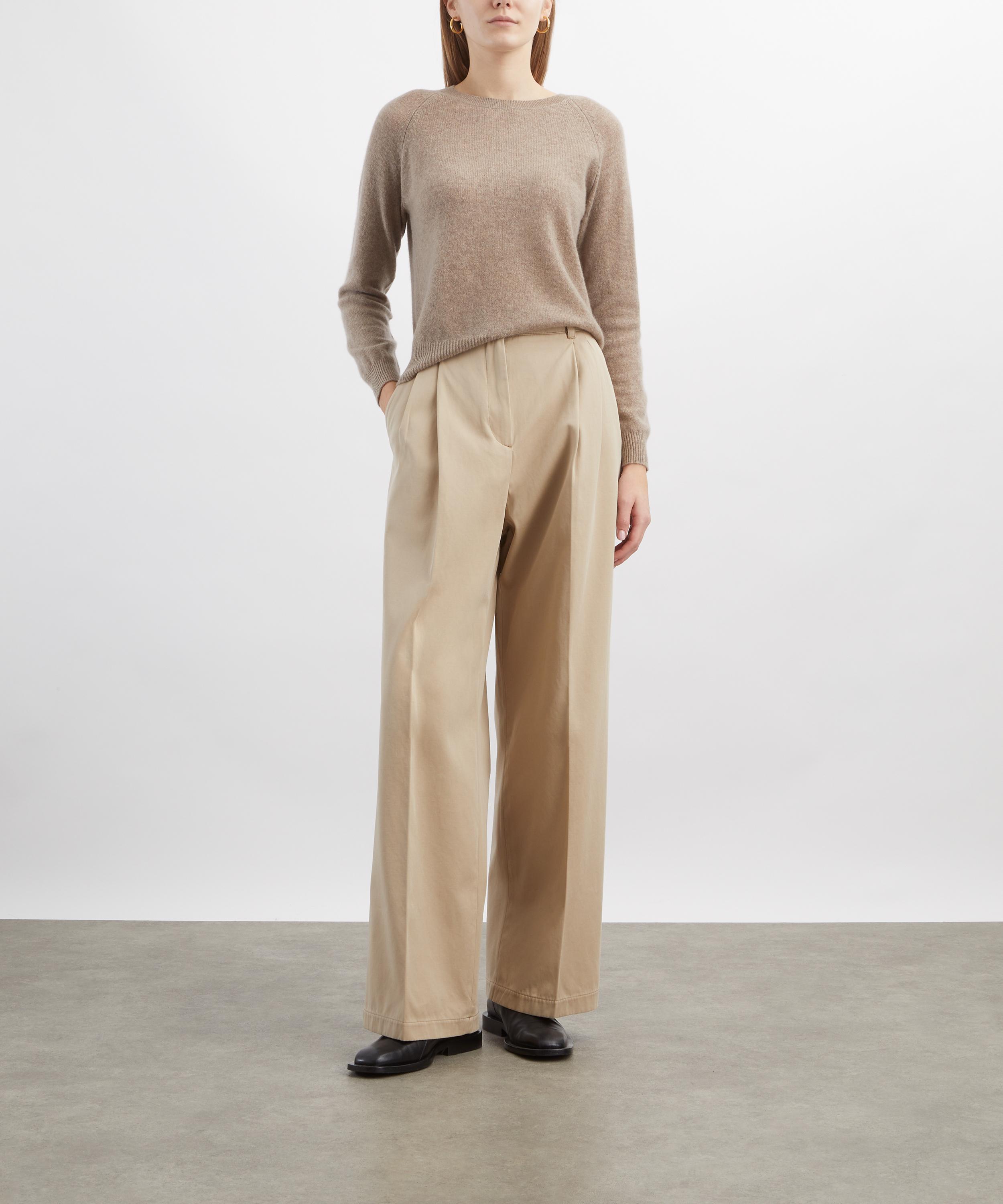 A.P.C. - Ginny Beige Cotton Gabardine Trousers image number 1