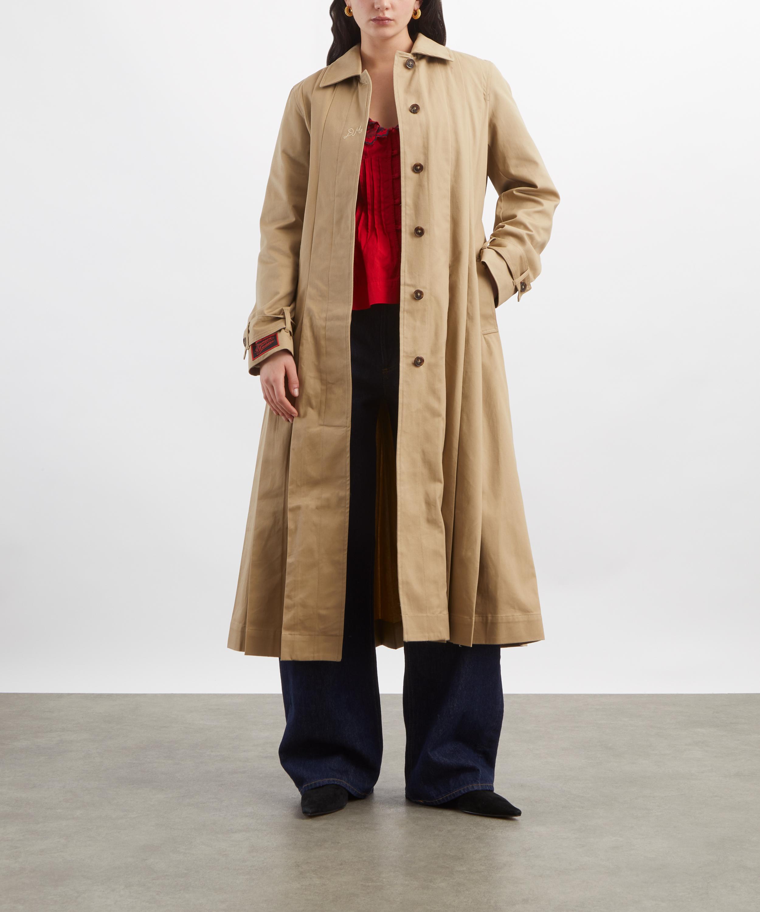 Damson Madder - Sofia Pleated Trench Coat image number 1