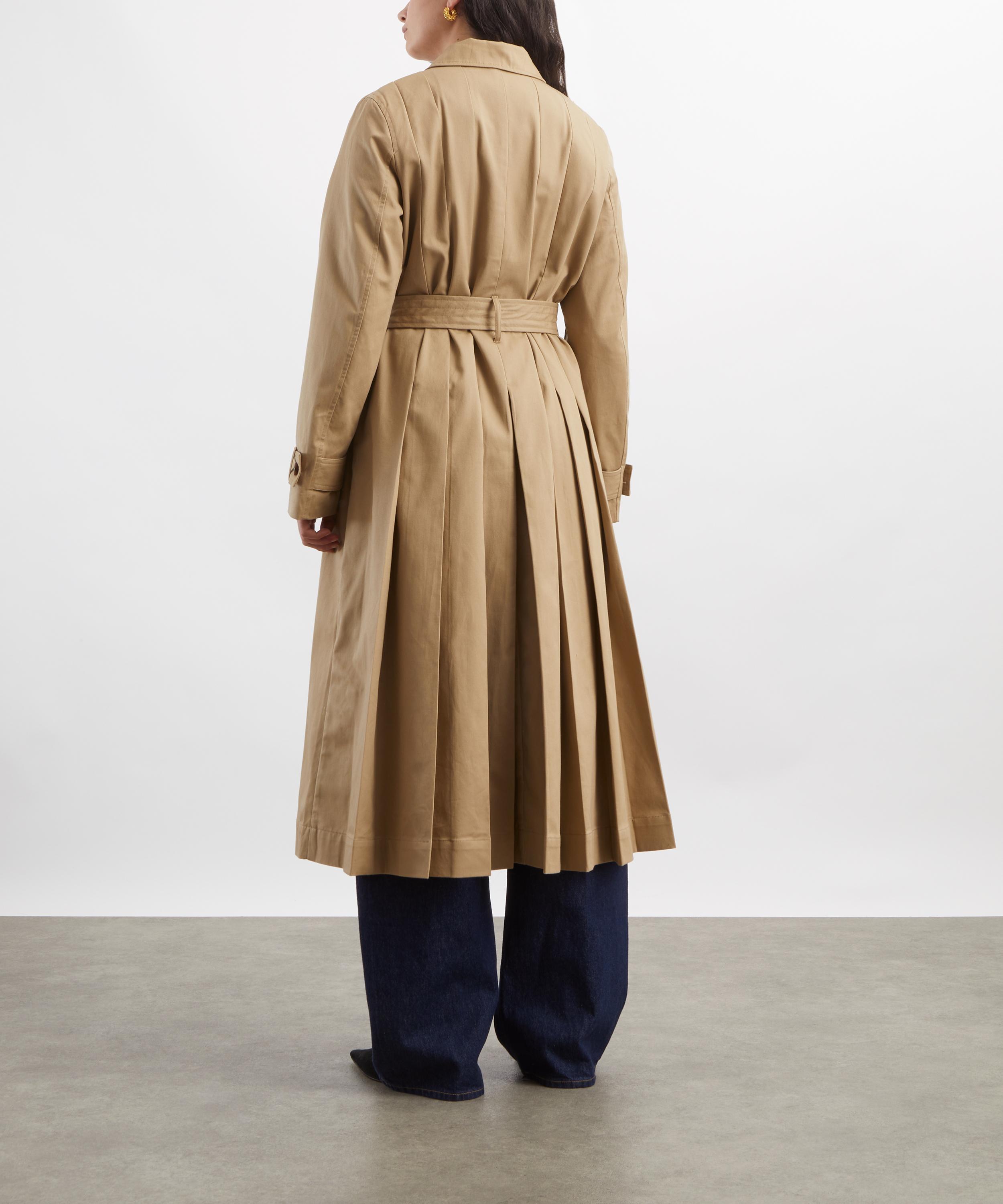 Damson Madder - Sofia Pleated Trench Coat image number 3