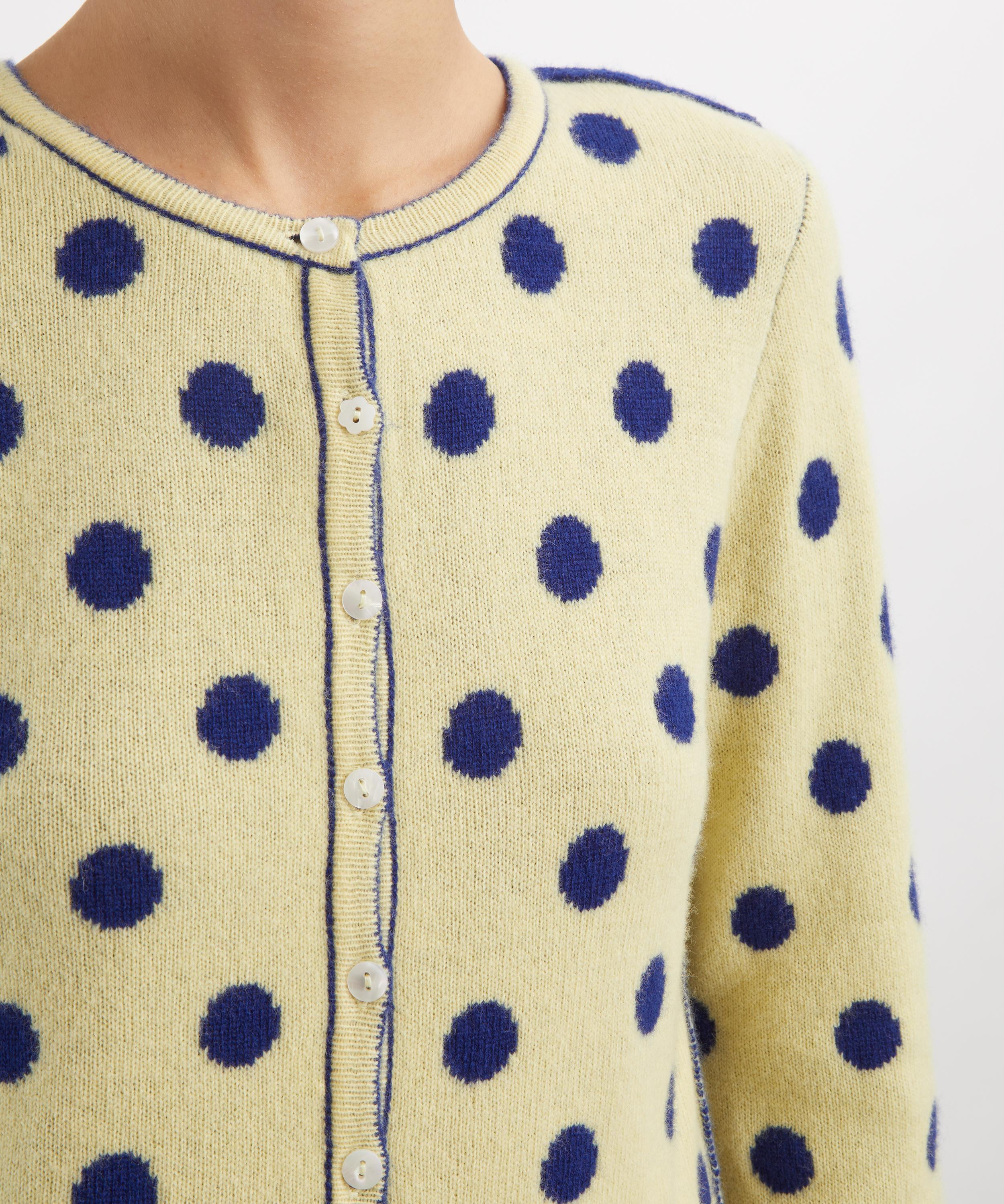 Damson Madder - Tabitha Merino Reversible Cardigan image number 4