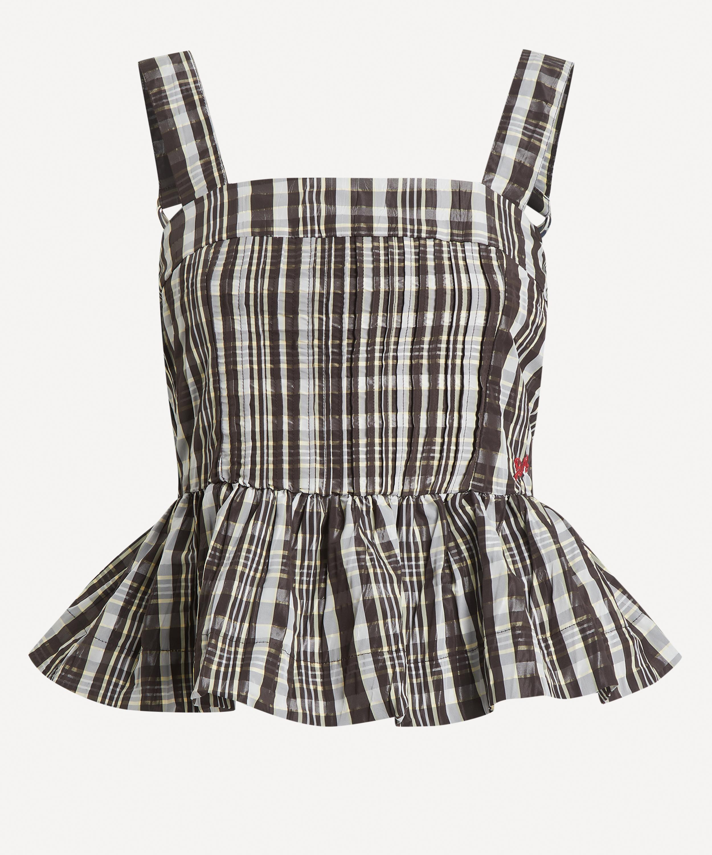 Damson Madder - Thalia Cami Check Top