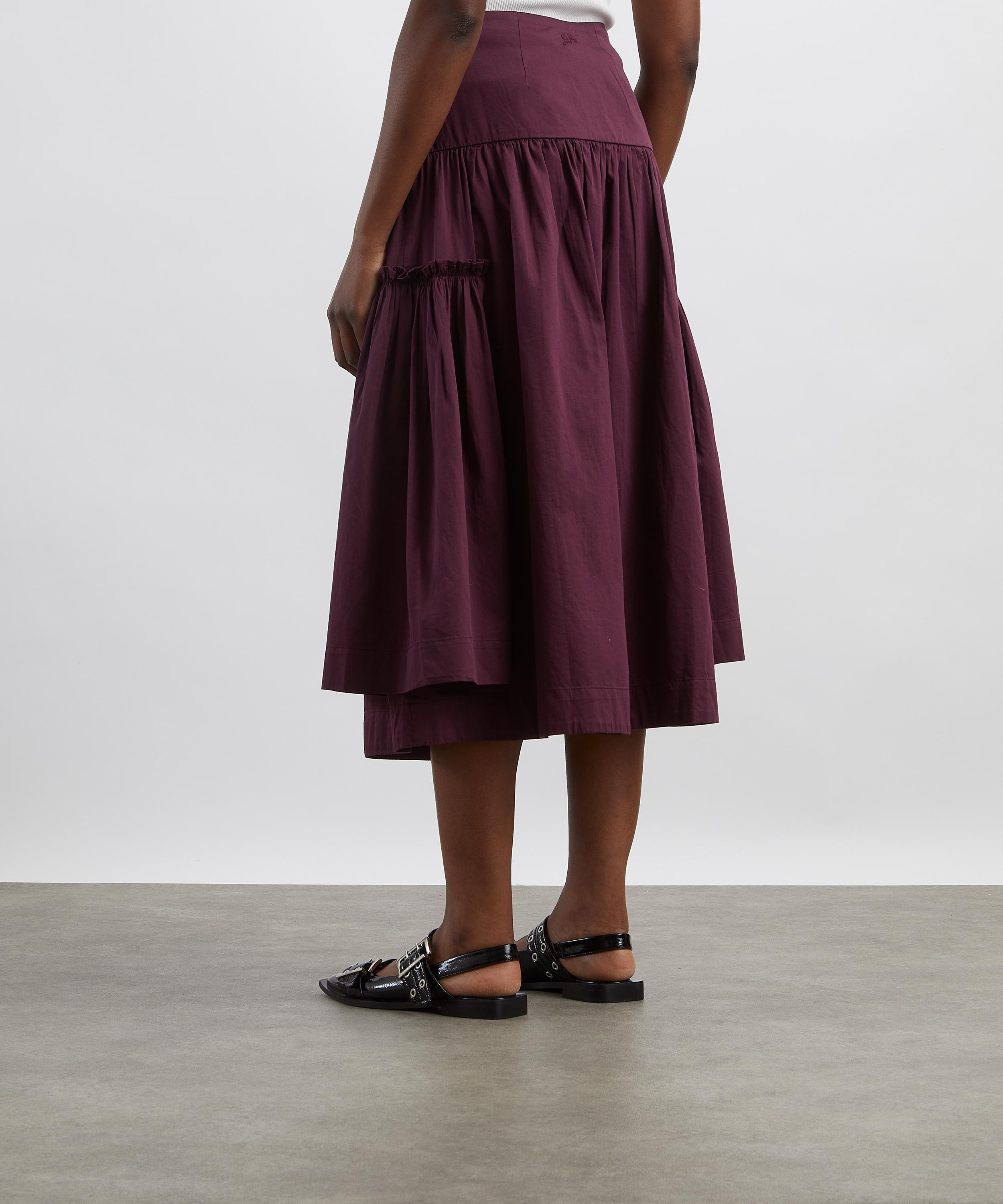 Damson Madder - Berta Fig Midi Skirt image number 3