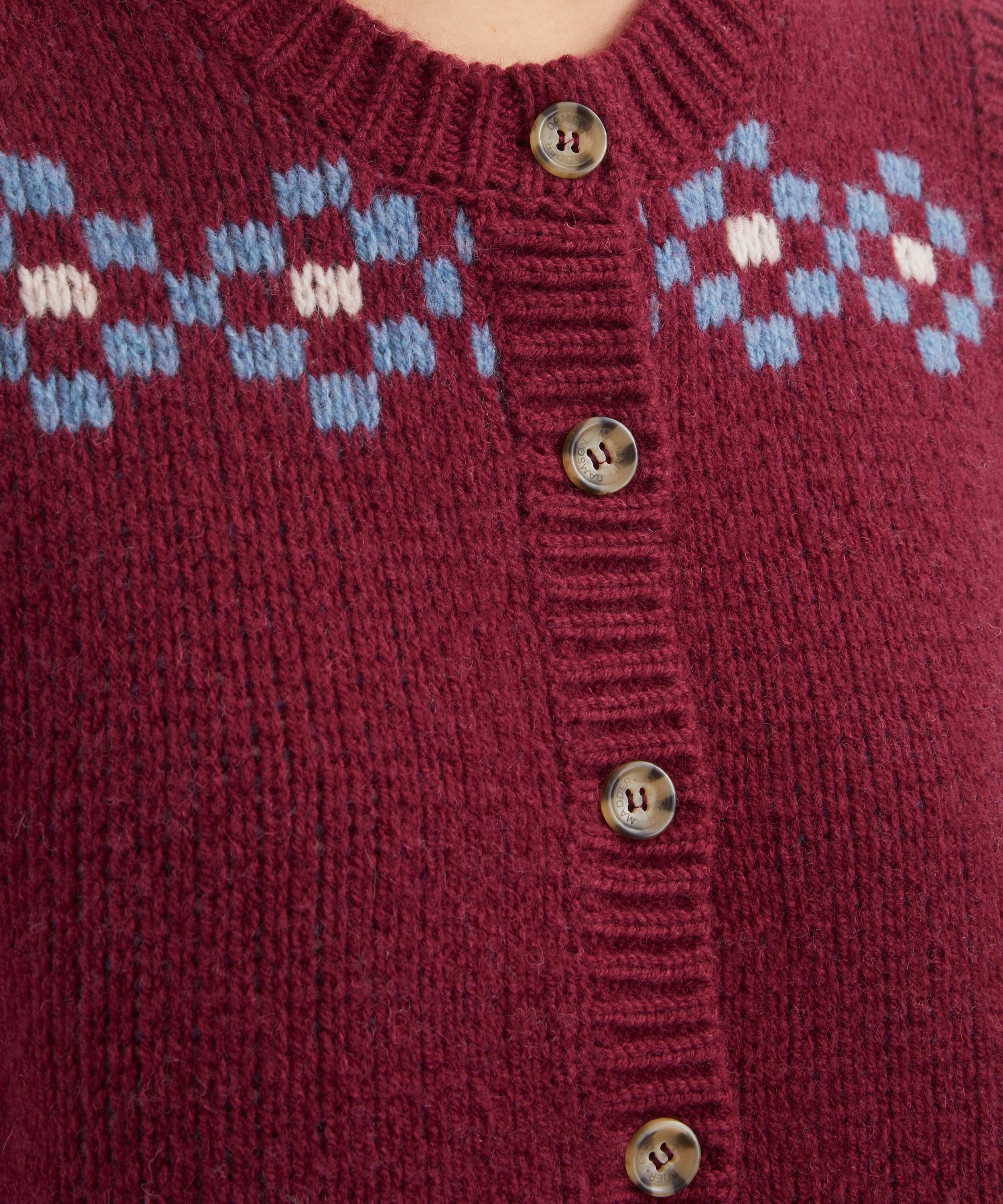 Damson Madder - Sofie Novelty Intarsia Wool Vest image number 4
