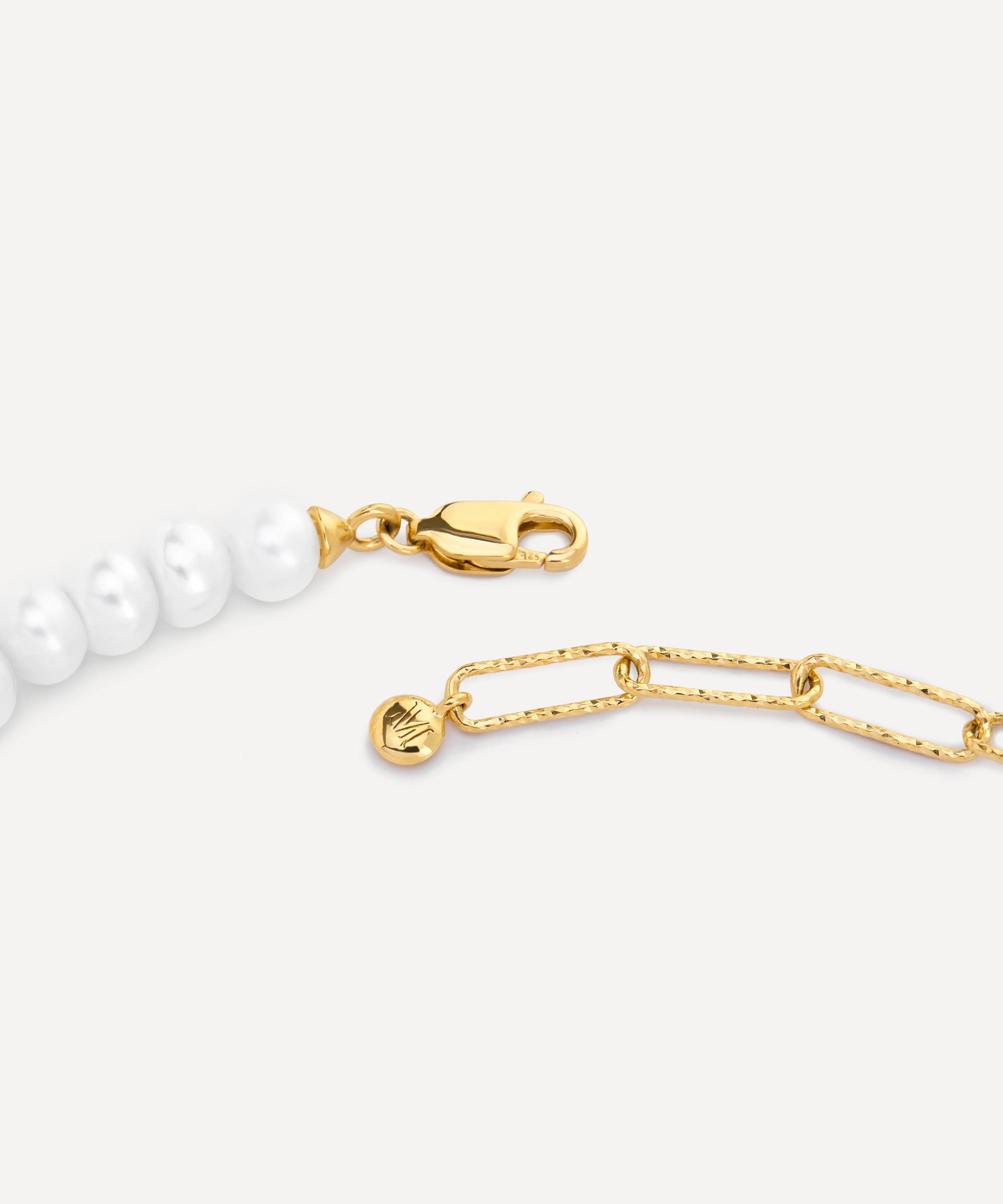 Monica Vinader - 18ct Gold-Plated Vermeil Silver Nomade Pearl Bracelet image number 2