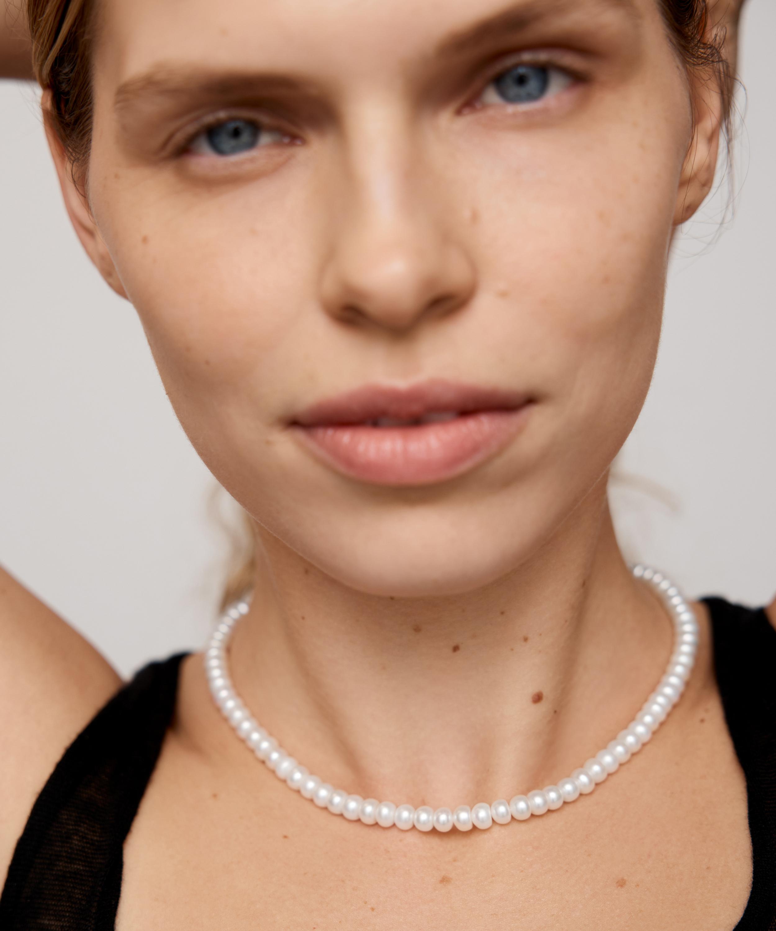 Monica Vinader - 18ct Gold-Plated Vermeil Silver Nomade Pearl Necklace image number 1