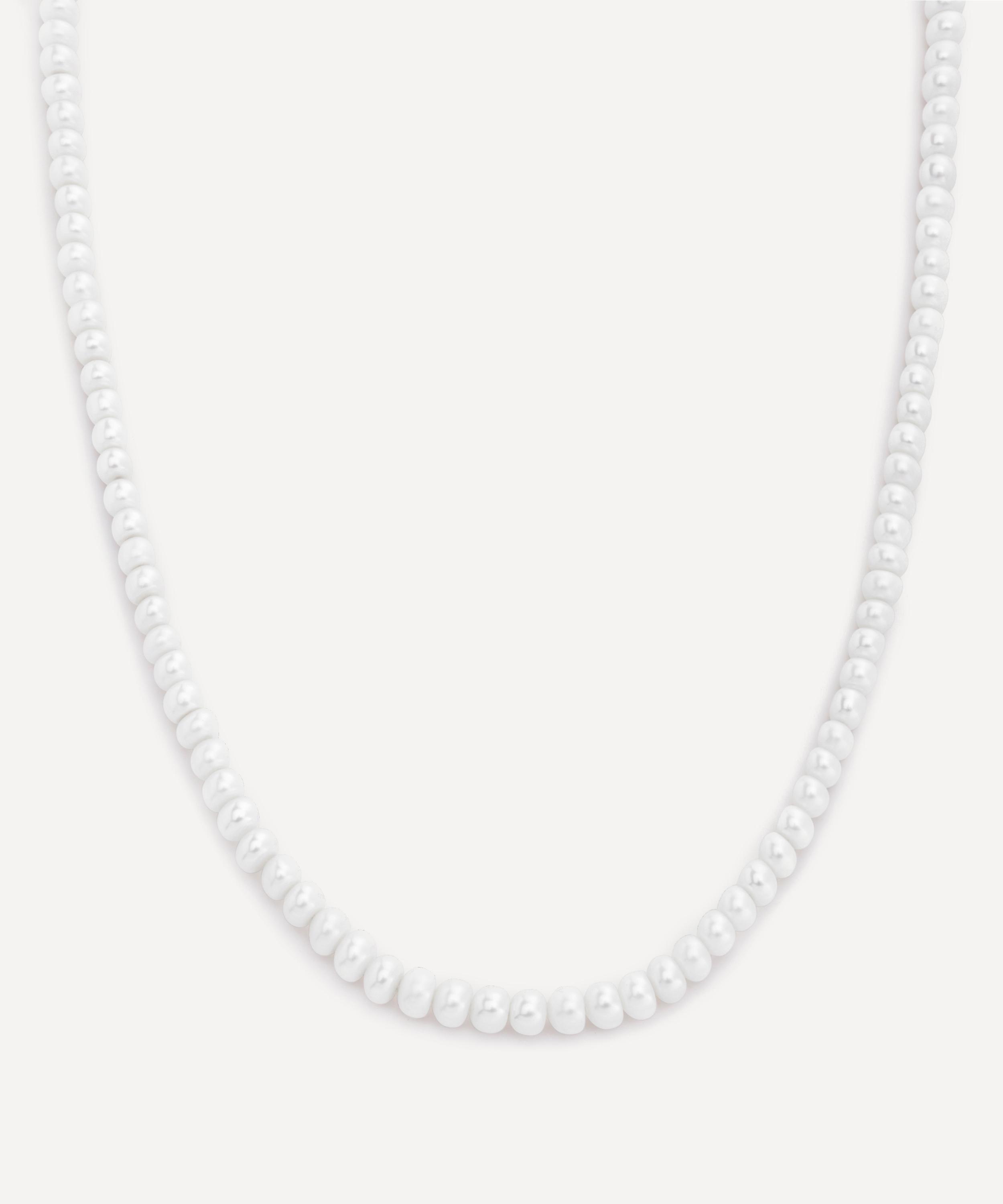 Monica Vinader - 18ct Gold-Plated Vermeil Silver Nomade Pearl Necklace image number 2