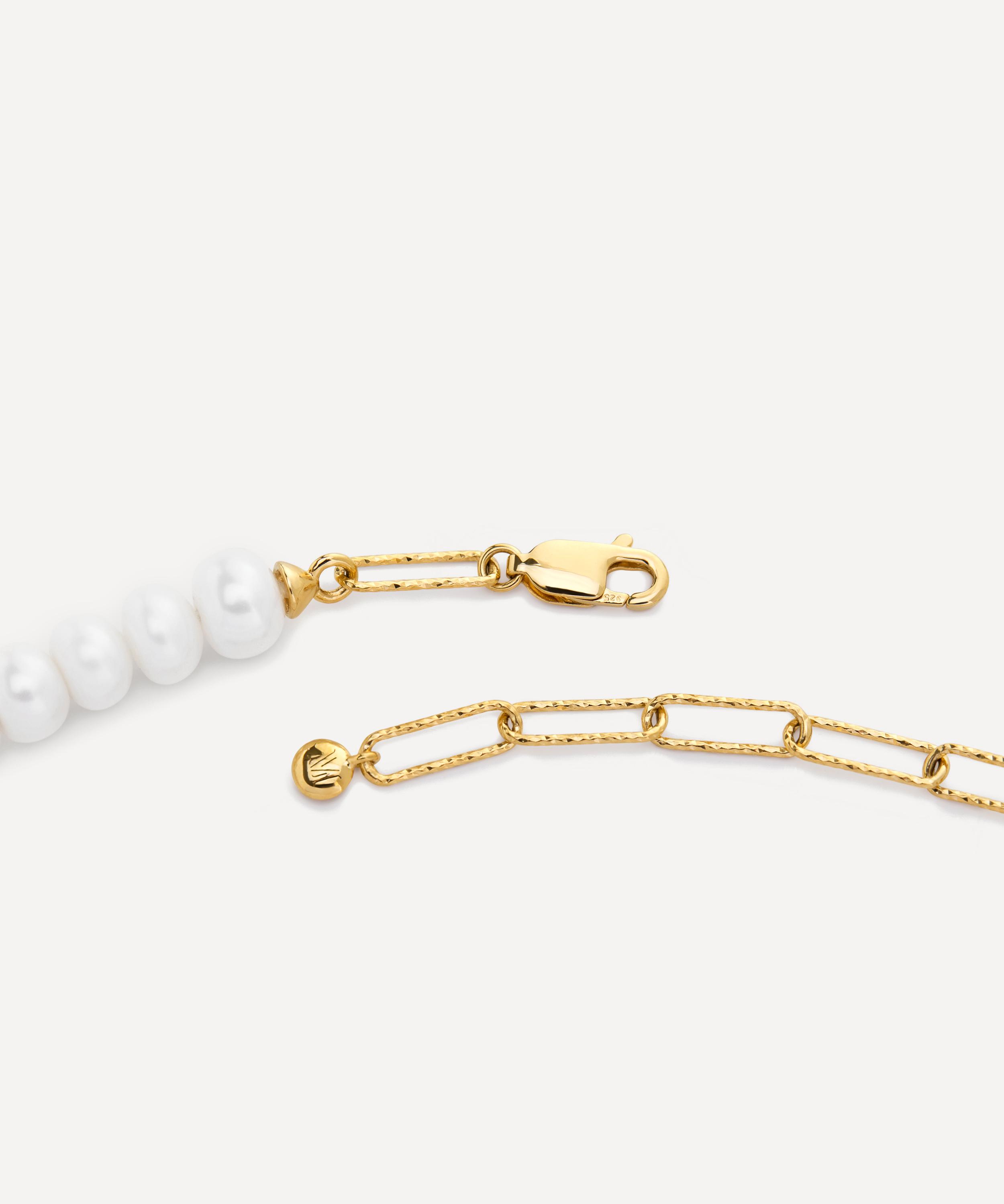 Monica Vinader - 18ct Gold-Plated Vermeil Silver Nomade Pearl Necklace image number 3