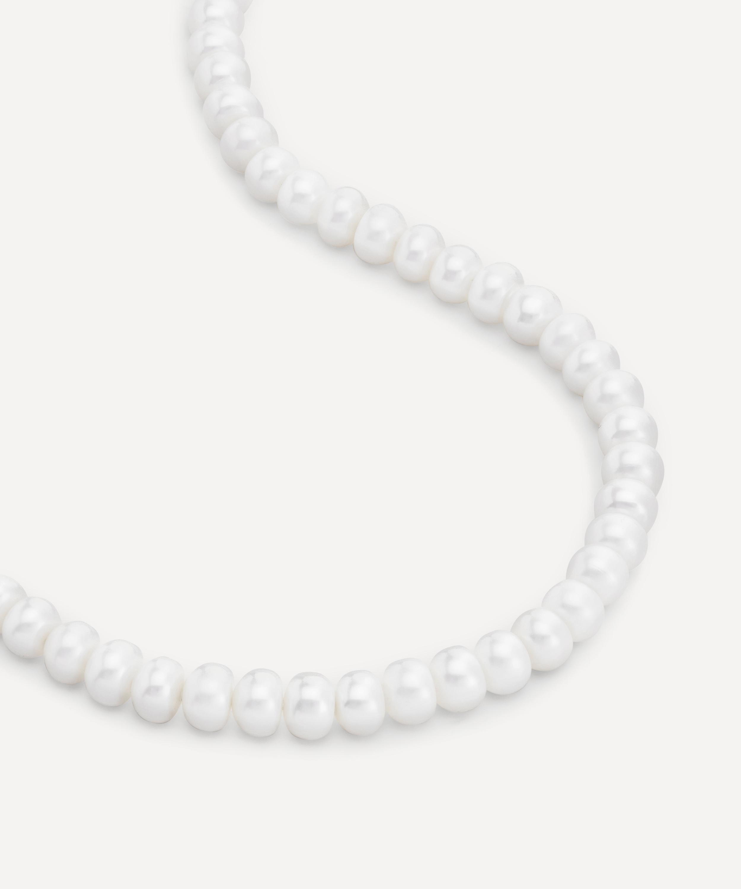 Monica Vinader - 18ct Gold-Plated Vermeil Silver Nomade Pearl Necklace image number 4
