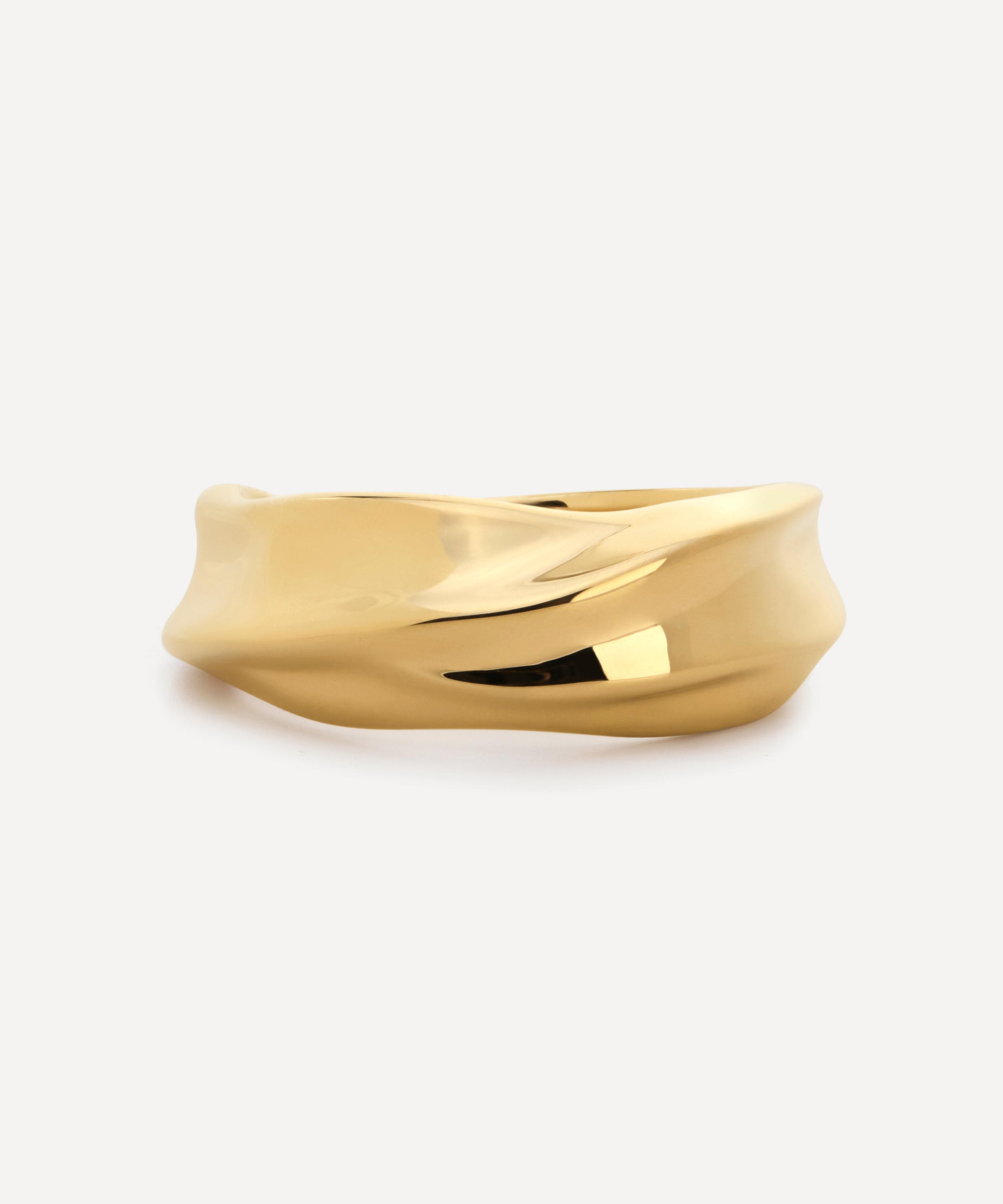Monica Vinader - 18ct Gold-Plated Vermeil Silver Nomade Stacking Ring image number 2
