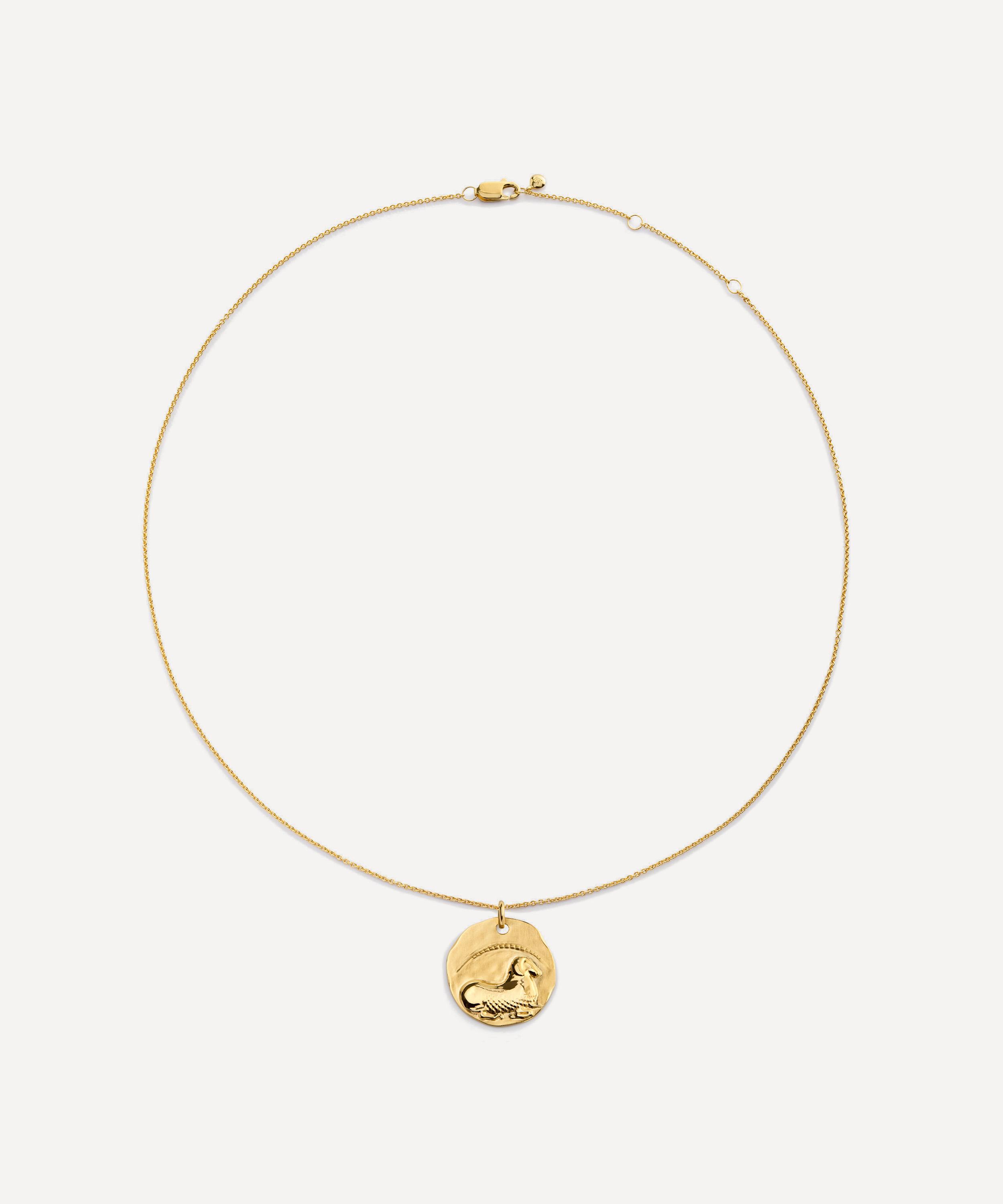 Monica Vinader - 18ct Gold-Plated Vermeil Silver Zodiac Aries Pendant Necklace image number 2