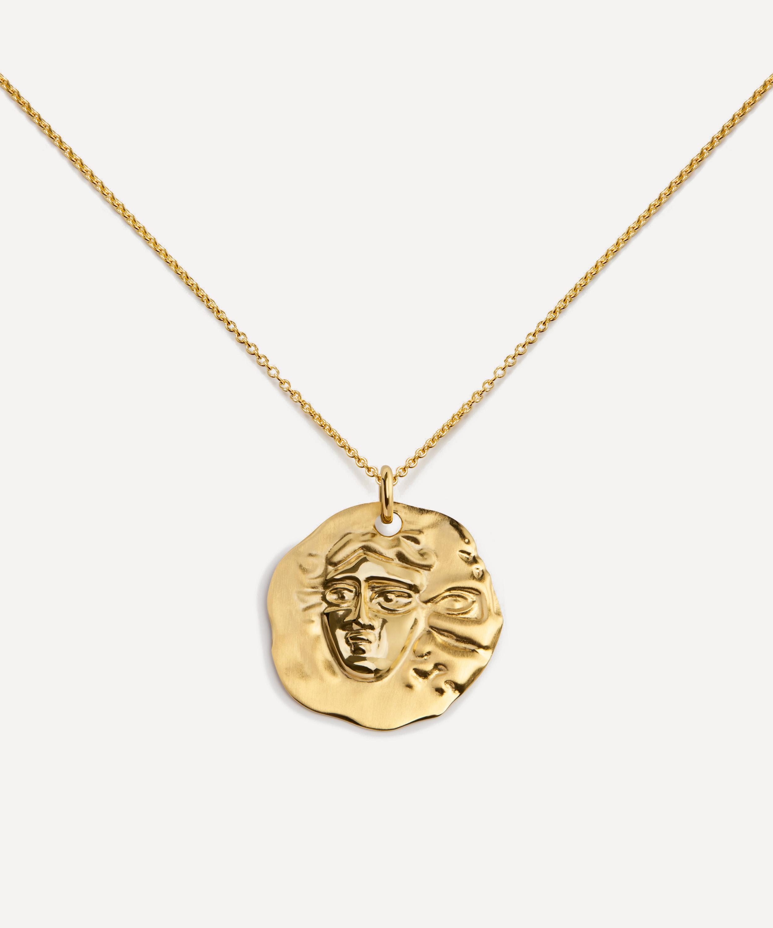 Monica Vinader - 18ct Gold-Plated Vermeil Silver Zodiac Gemini Pendant Necklace