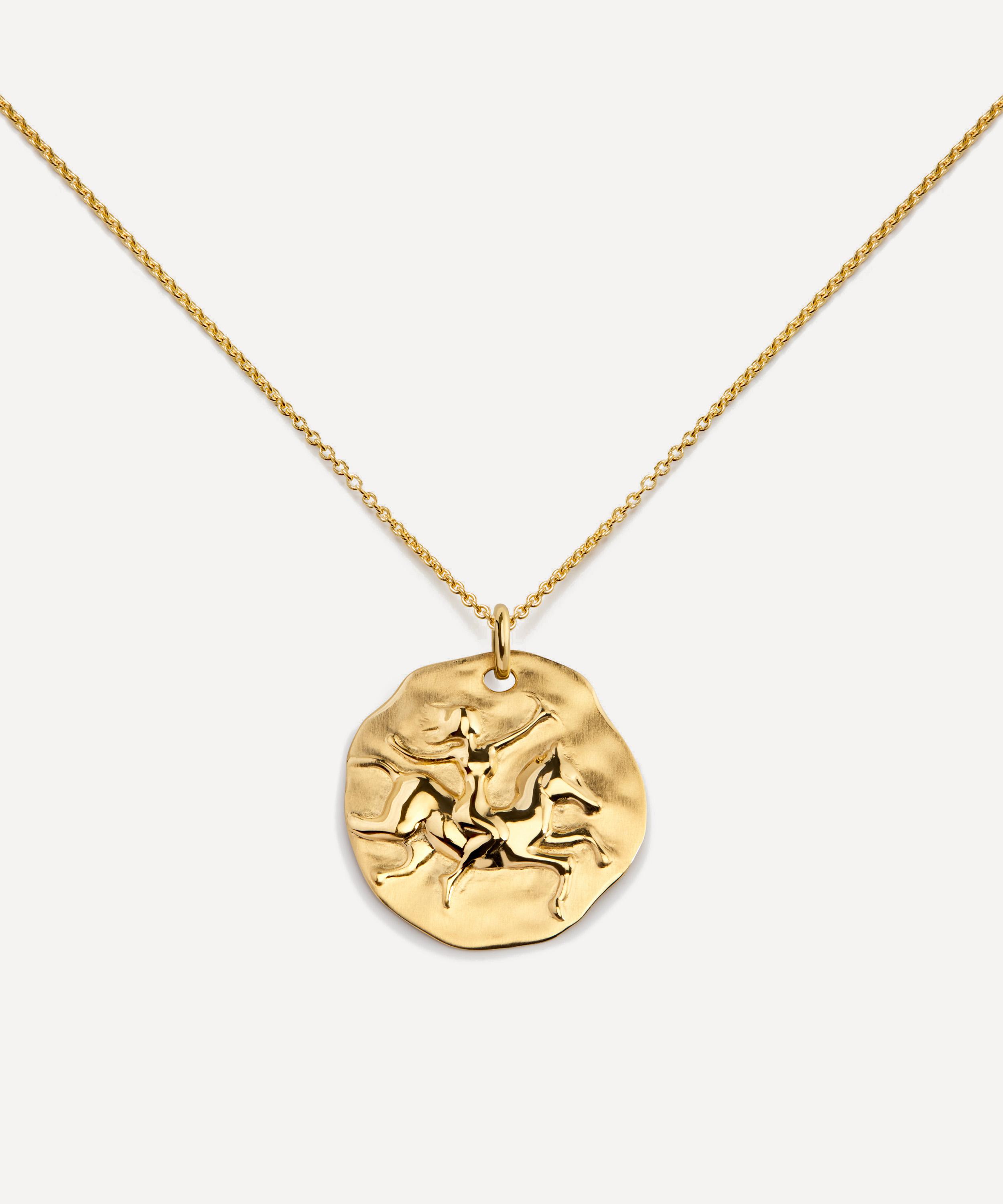 Monica Vinader - 18ct Gold-Plated Vermeil Silver Zodiac Sagittarius Pendant Necklace image number 0