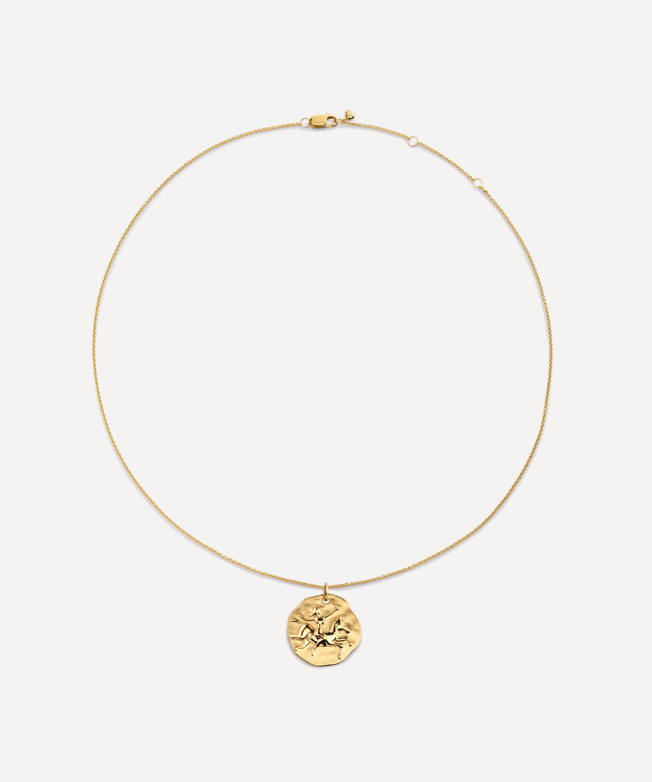 Monica Vinader - 18ct Gold-Plated Vermeil Silver Zodiac Sagittarius Pendant Necklace image number 2