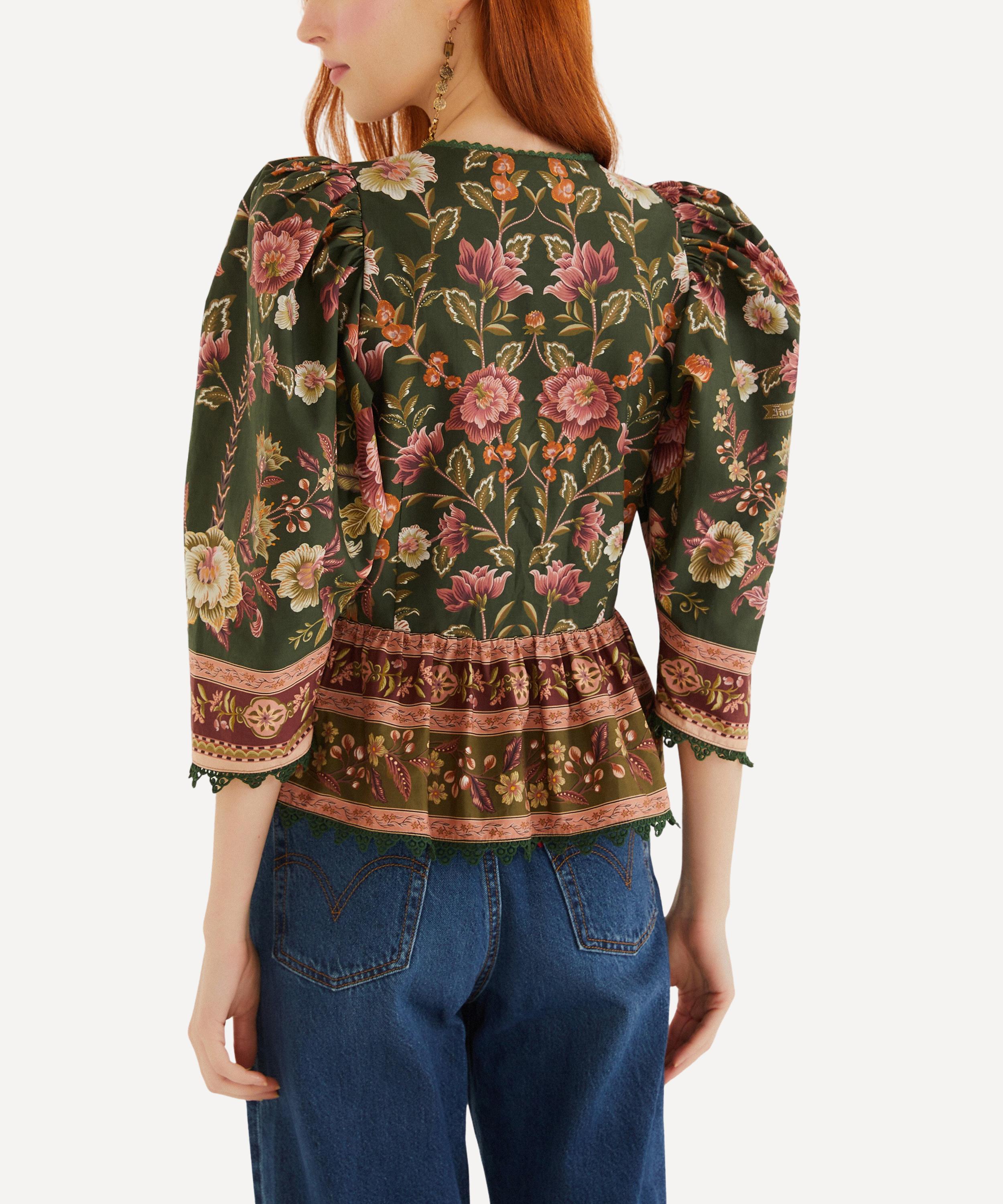 FARM Rio - Green Flowering Garden Tree Blouse image number 2