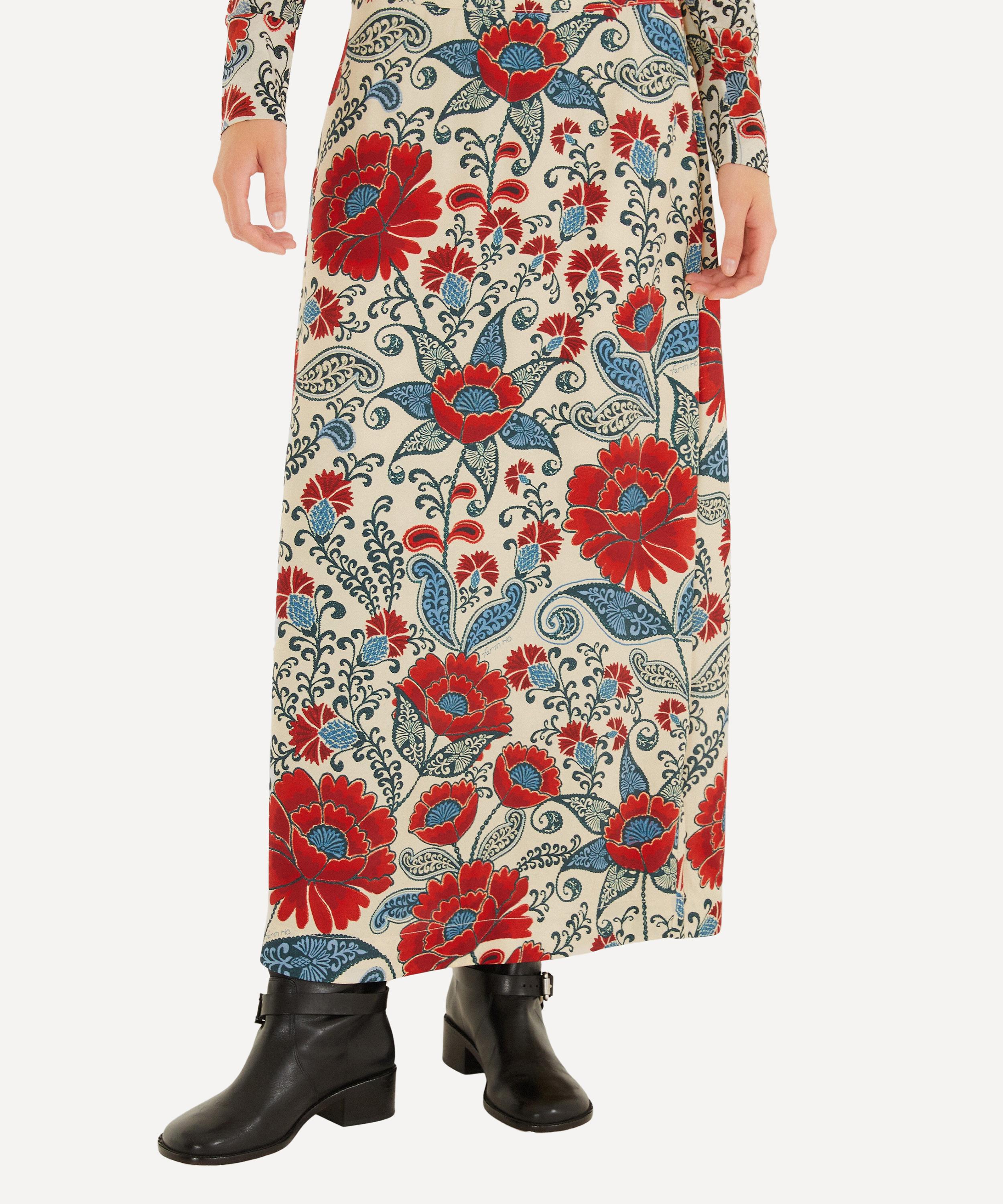 FARM Rio - Sand Francesca Maxi Skirt image number 3