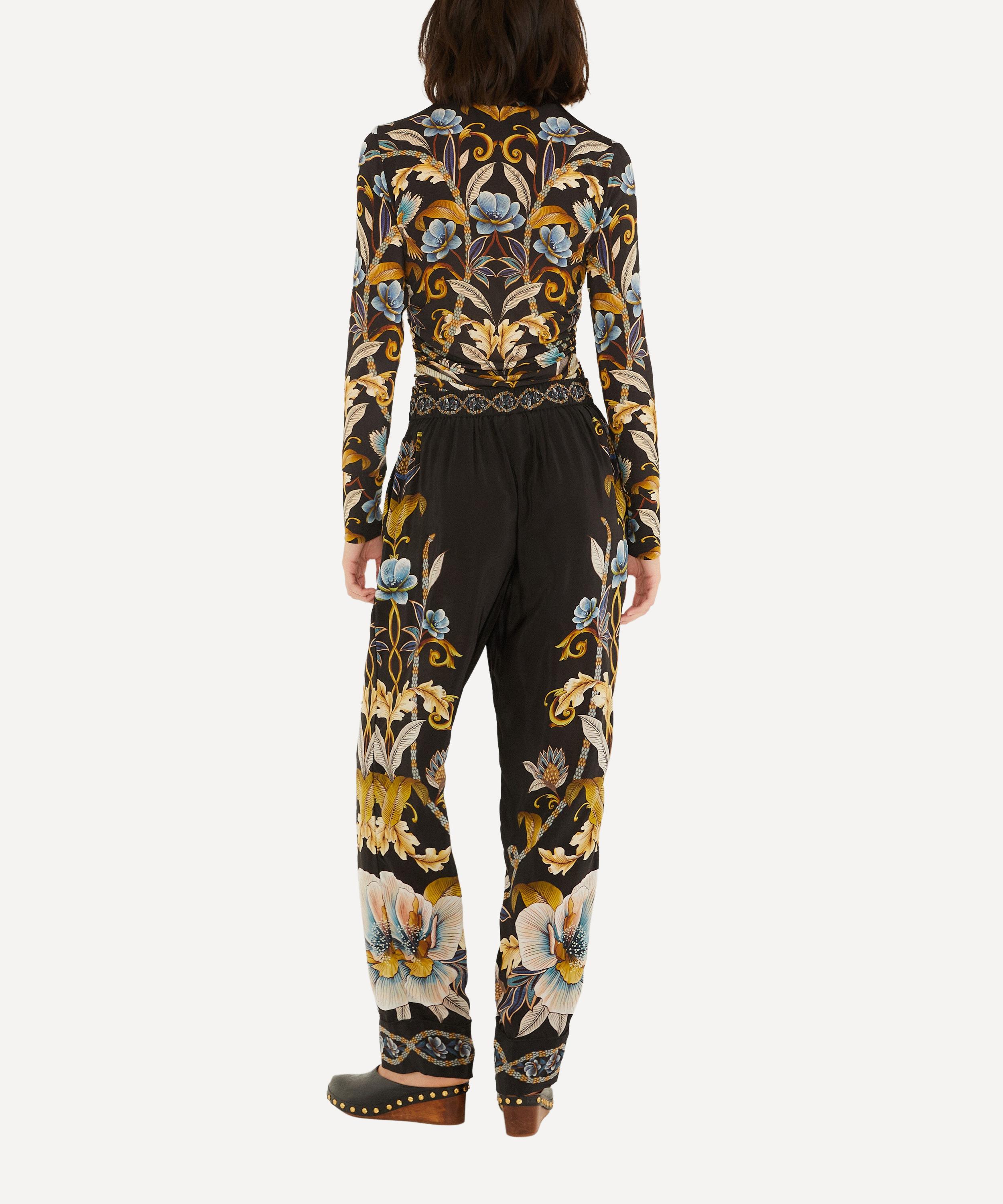 FARM Rio - Black Flowerful Pyjama Trousers image number 2