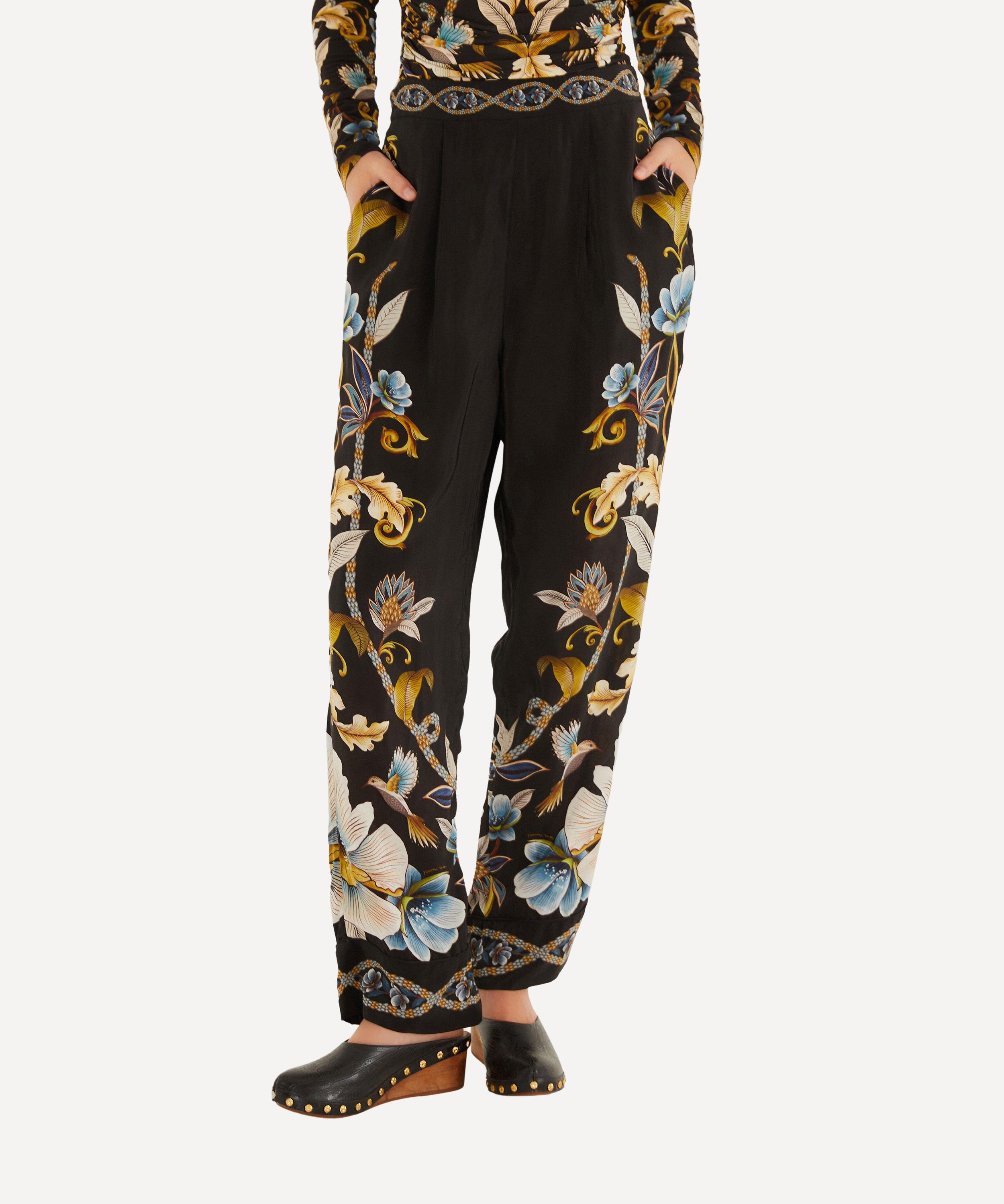 FARM Rio - Black Flowerful Pyjama Trousers image number 3