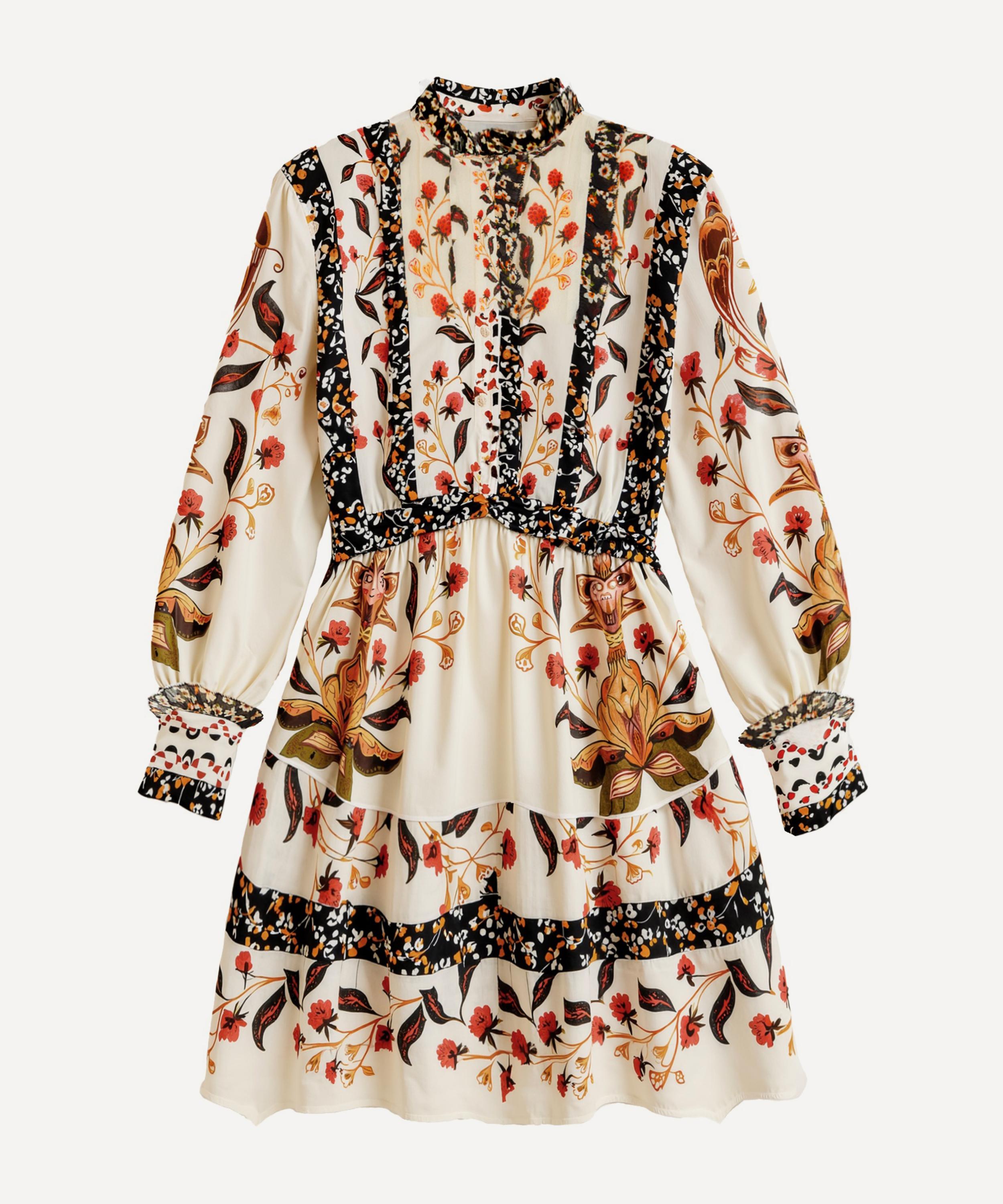 FARM Rio - Cream Berry Garden Mini Dress image number 0