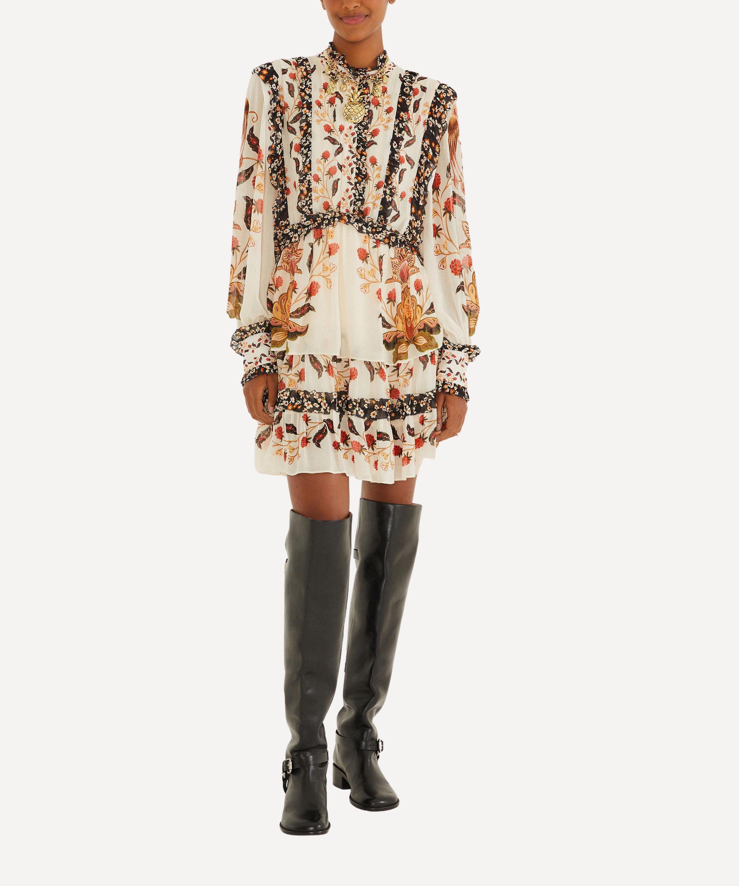 FARM Rio - Cream Berry Garden Mini Dress image number 1