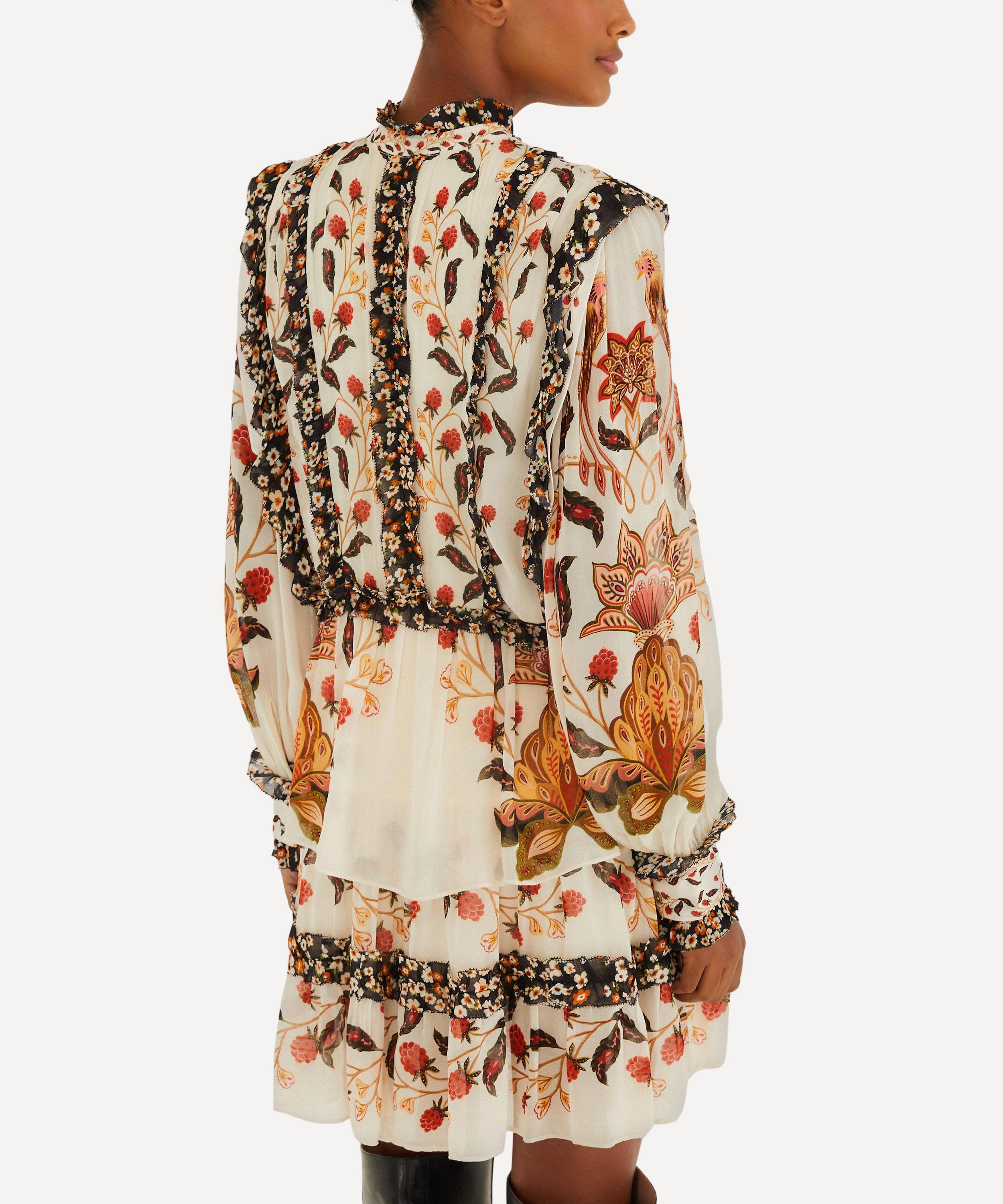 FARM Rio - Cream Berry Garden Mini Dress image number 2