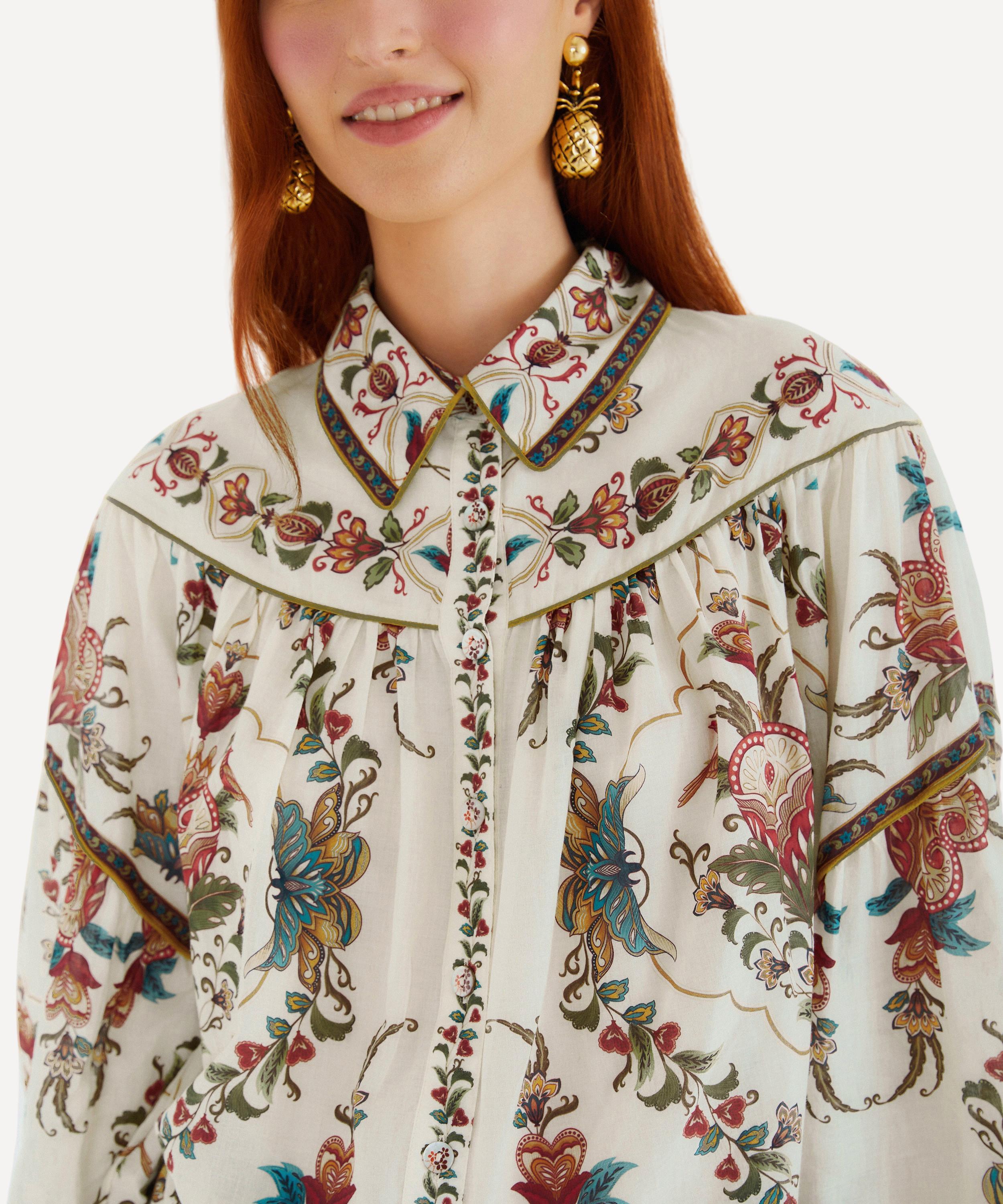 FARM Rio - Cream Majestic Hearts Blouse image number 3