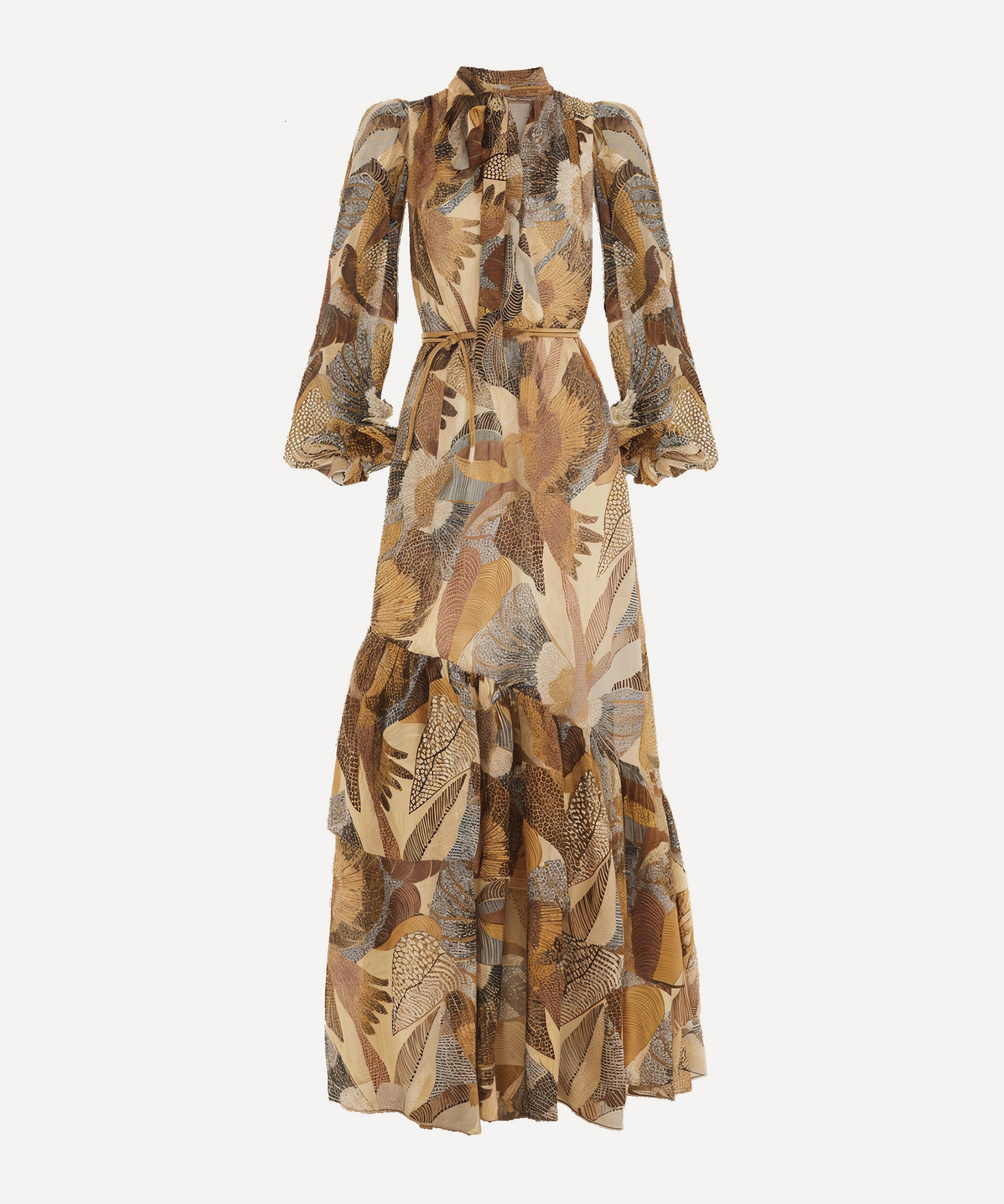 FARM Rio - Cream Dotted Macaws Maxi Dress image number 0