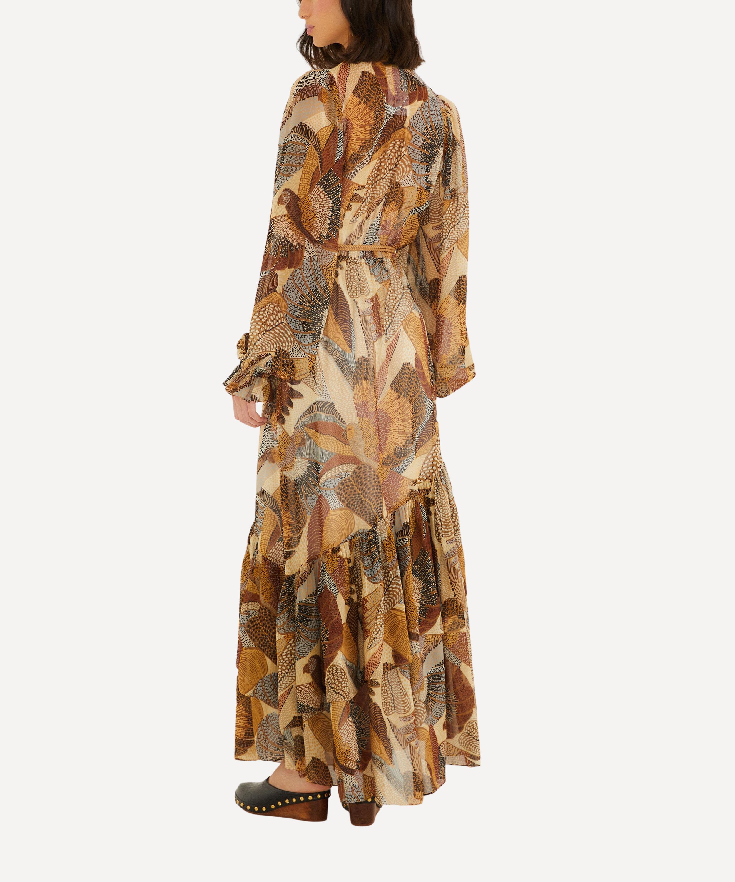 FARM Rio - Cream Dotted Macaws Maxi Dress image number 1