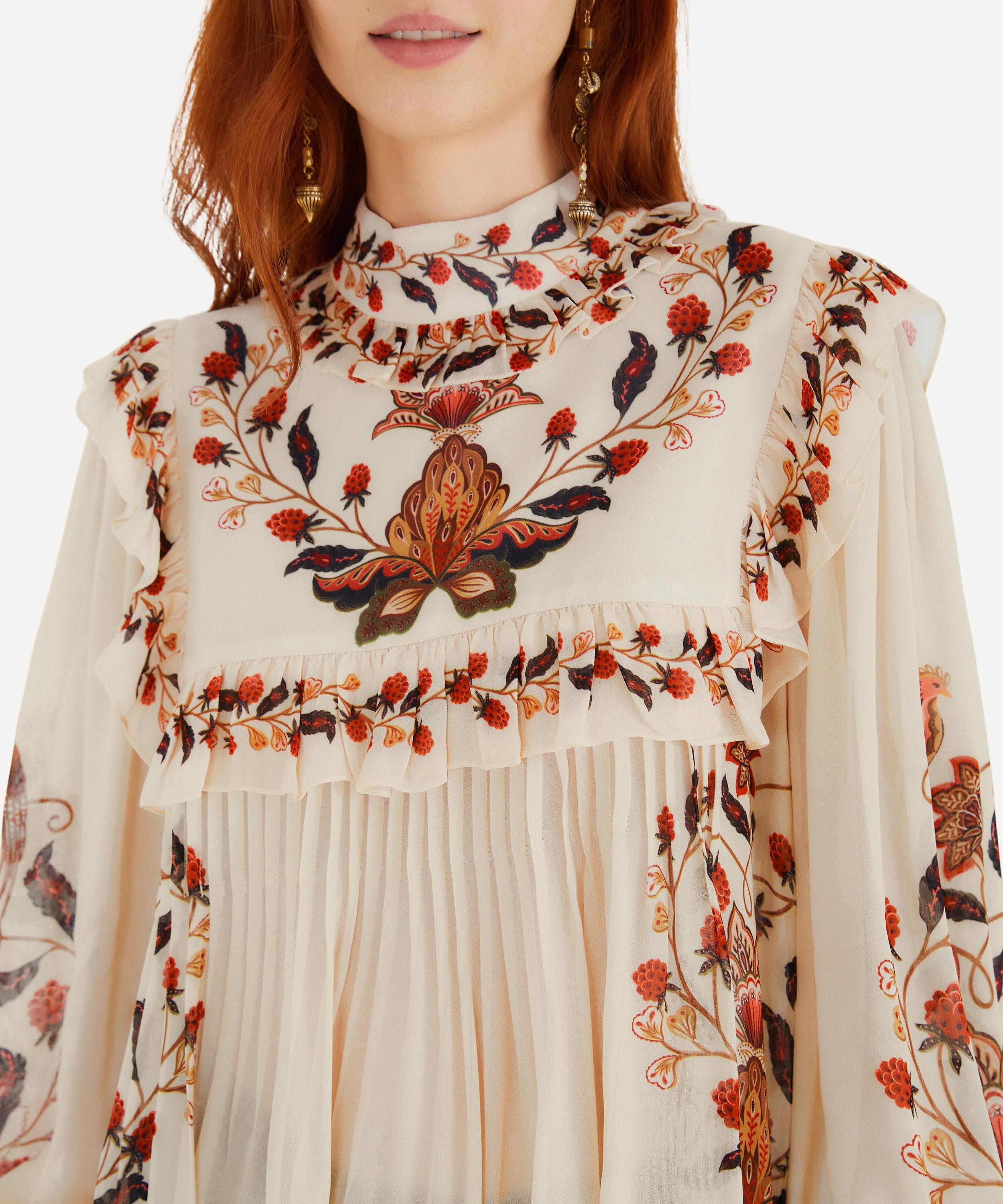 FARM Rio - Cream Berry Garden Long-Sleeve Blouse image number 3