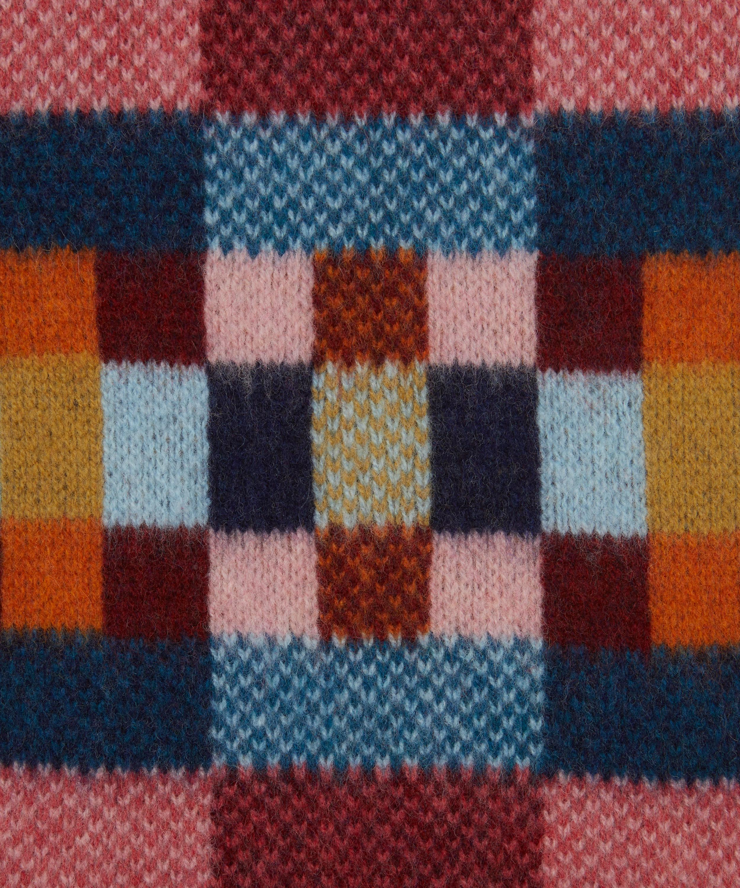 Quinton Chadwick - Brushed Block Autumn Berry Scarf image number 2