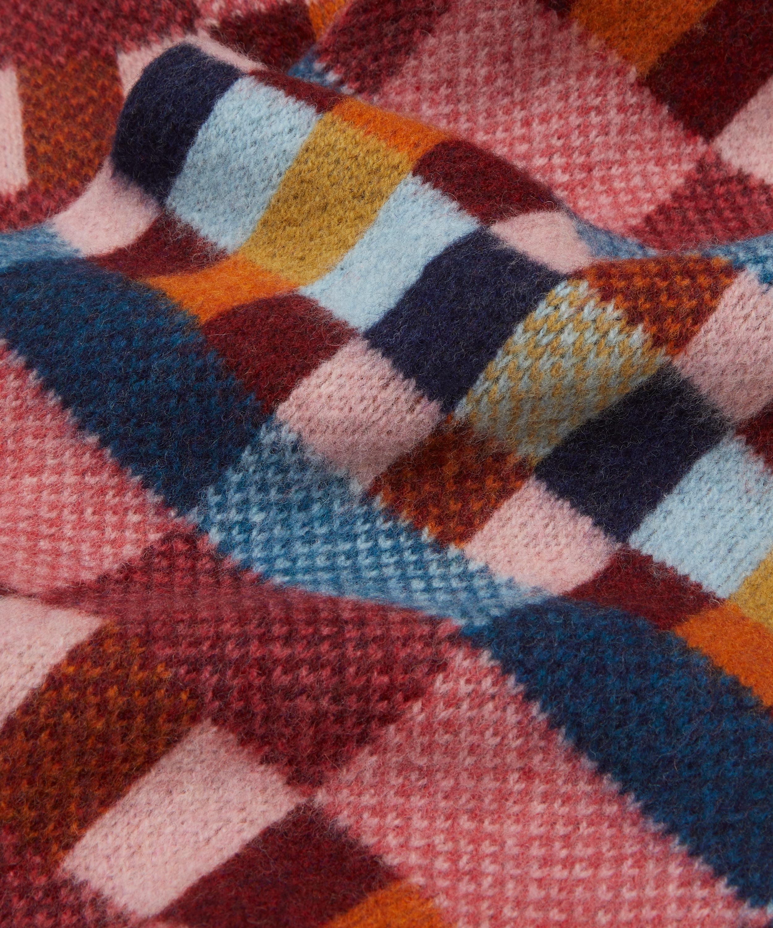 Quinton Chadwick - Brushed Block Autumn Berry Scarf image number 3