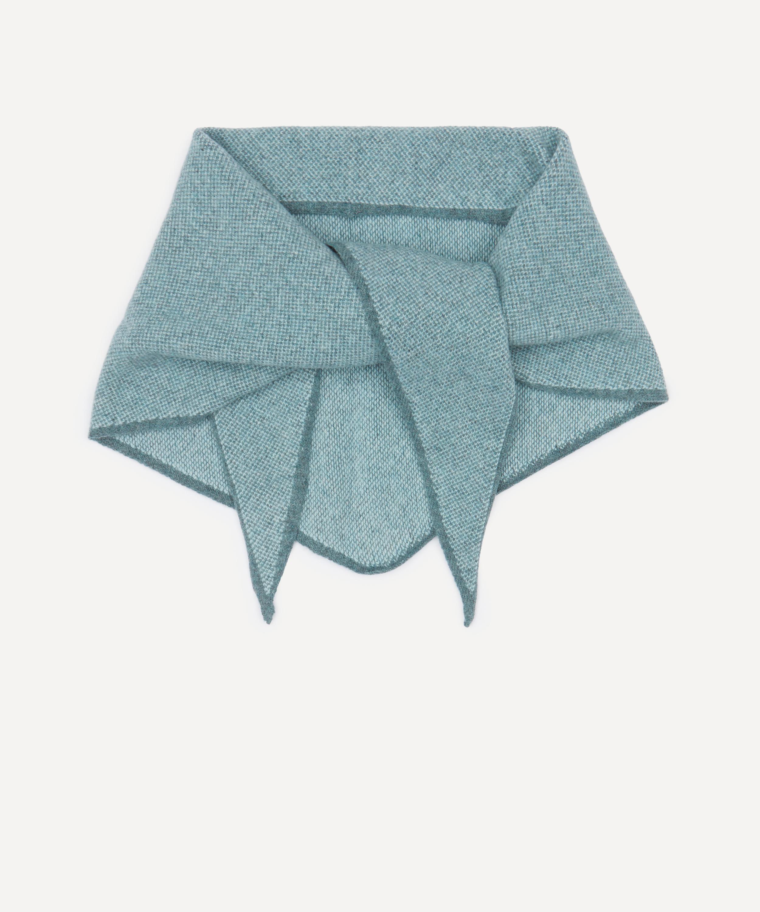 Quinton Chadwick - Triangle Aqua Lambswool Scarf
