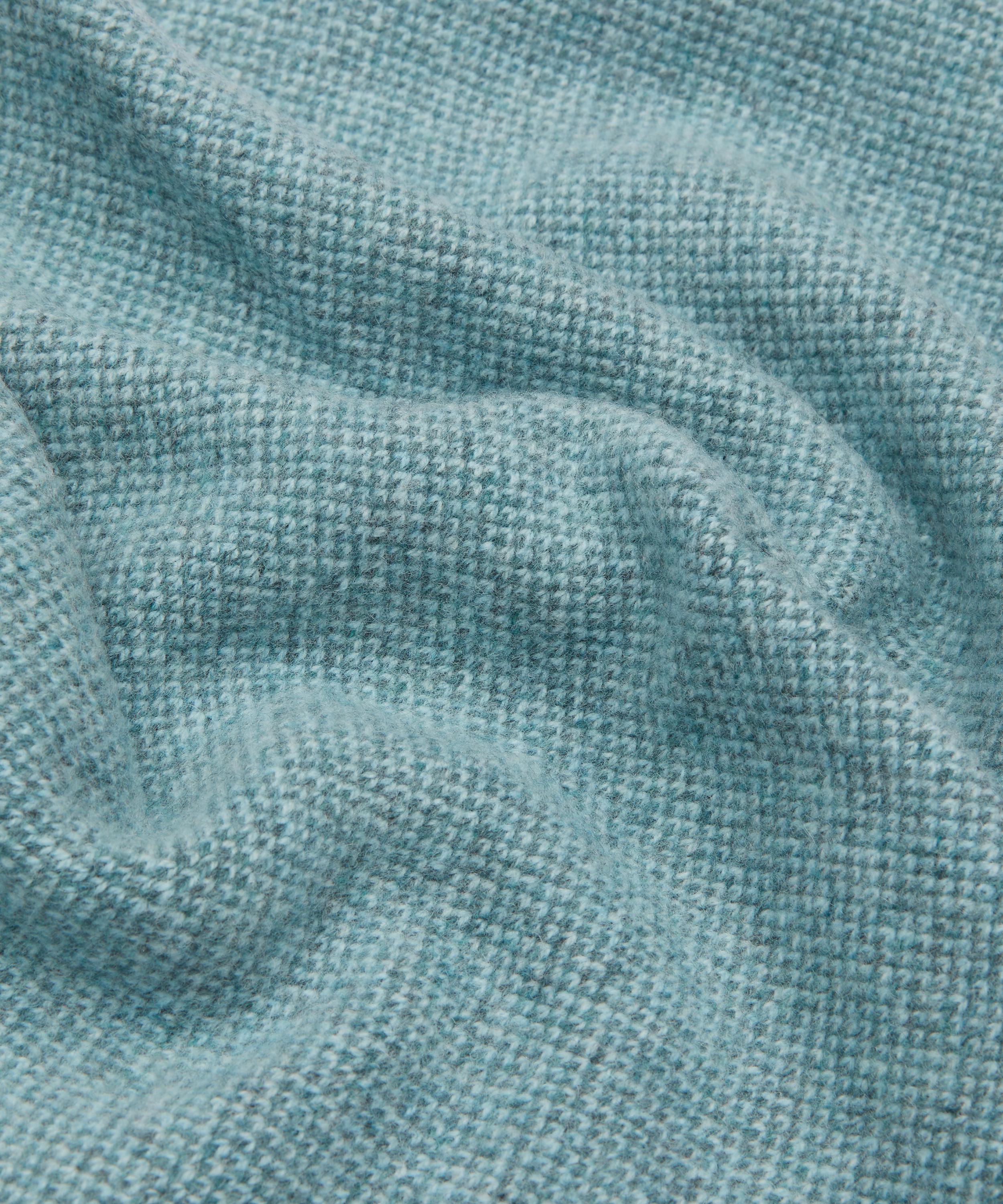 Quinton Chadwick - Triangle Aqua Lambswool Scarf image number 2