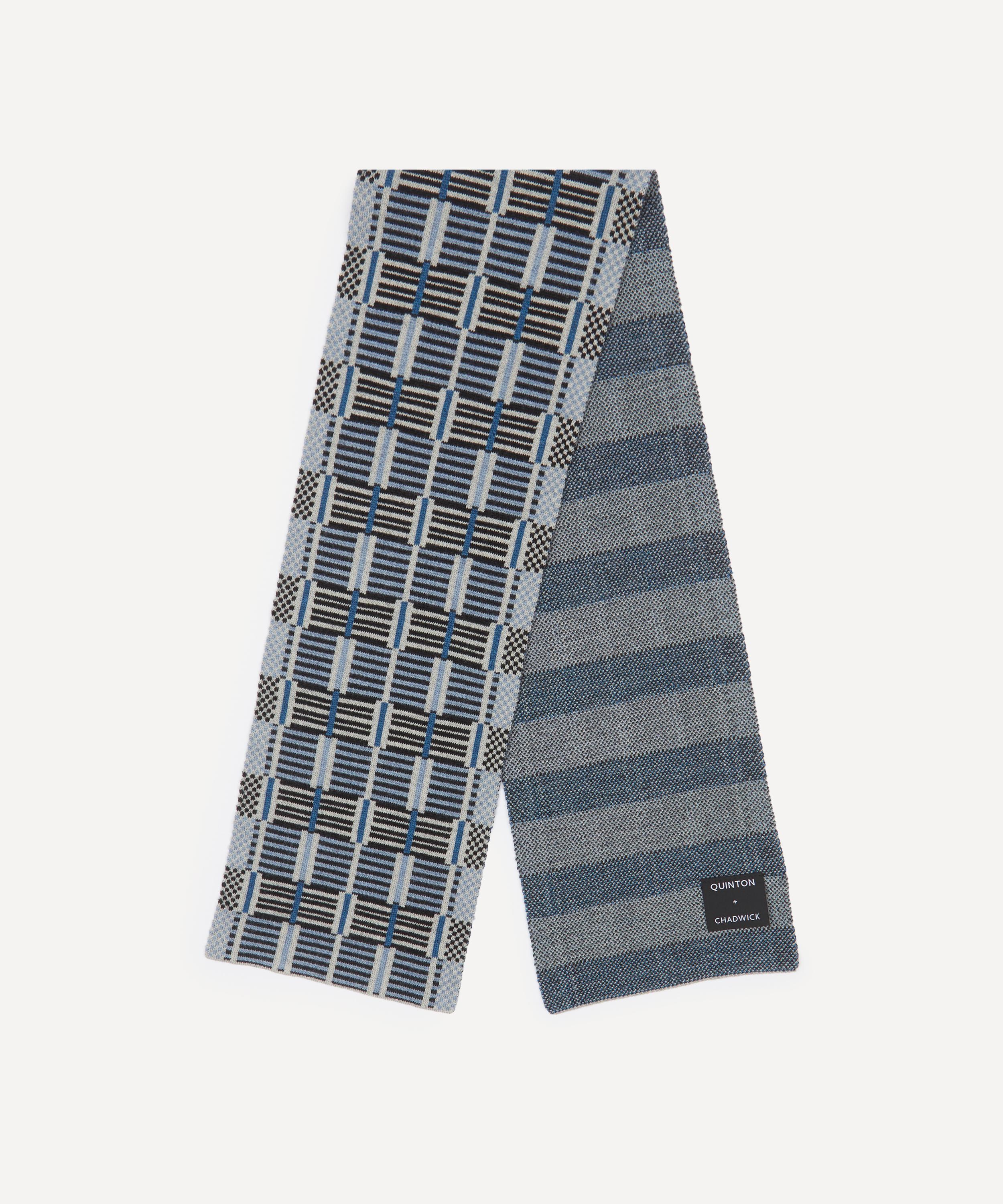 Quinton Chadwick - Ladders Merino Wool Fossil Scarf