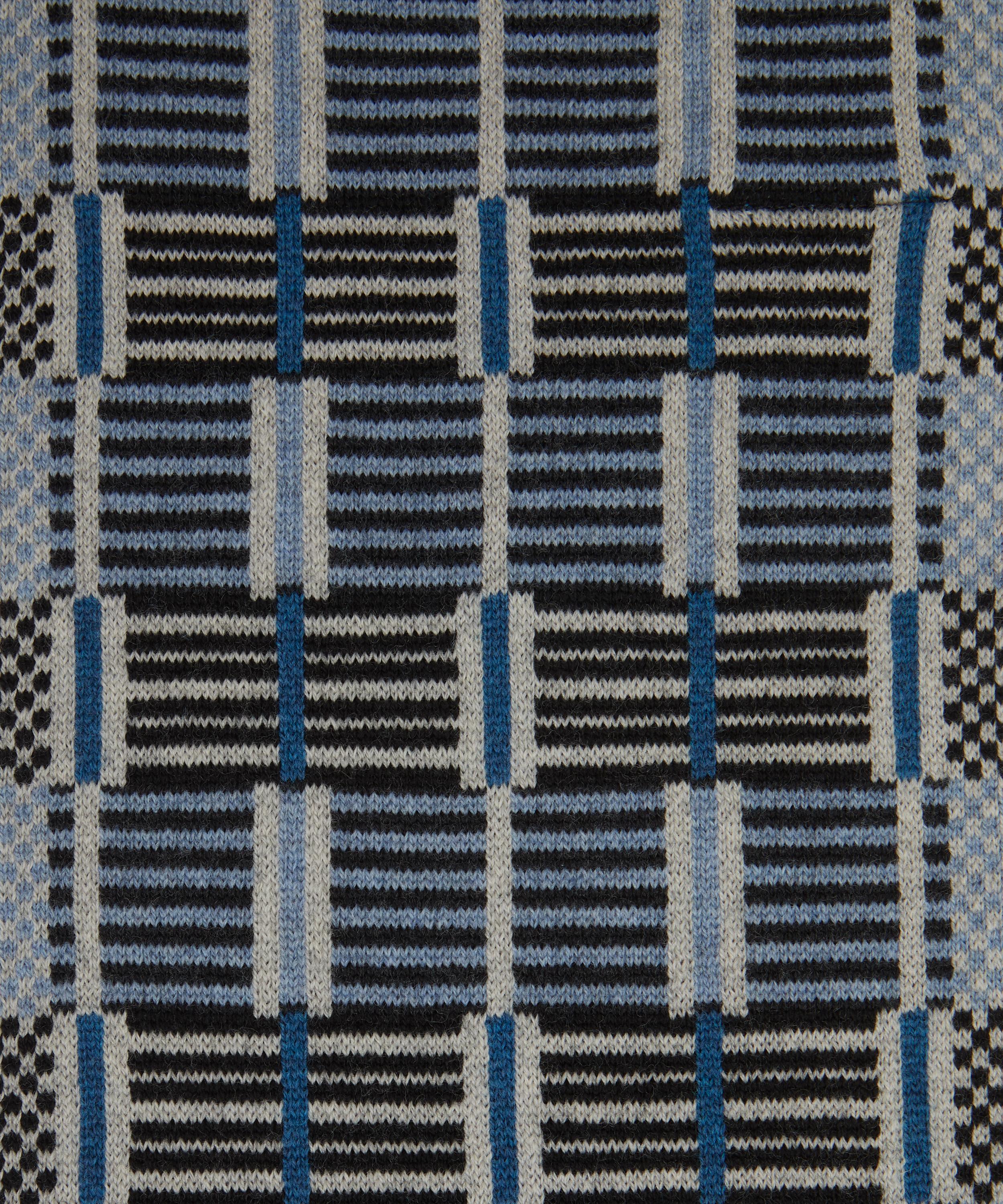 Quinton Chadwick - Ladders Merino Wool Fossil Scarf image number 2