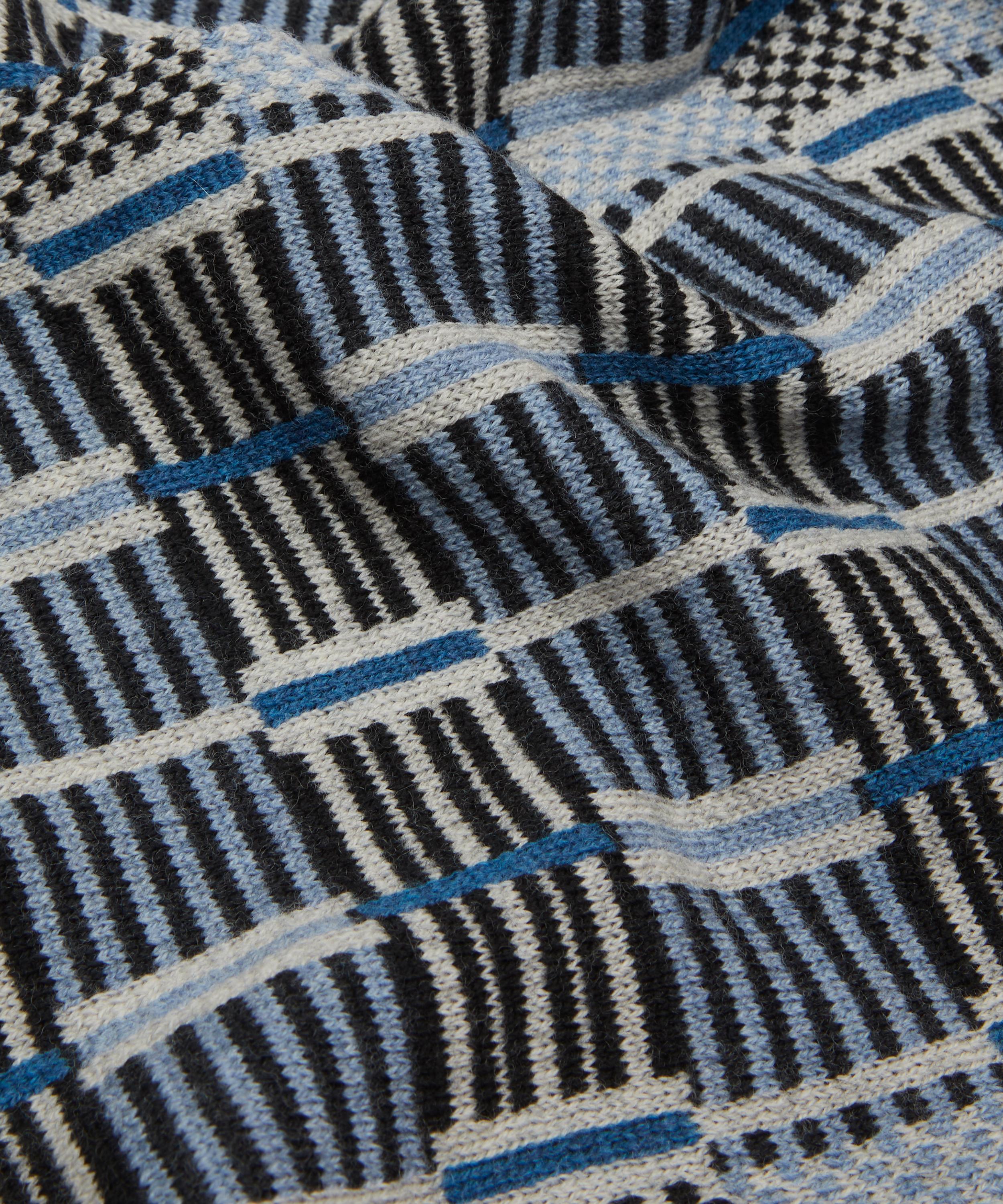 Quinton Chadwick - Ladders Merino Wool Fossil Scarf image number 3