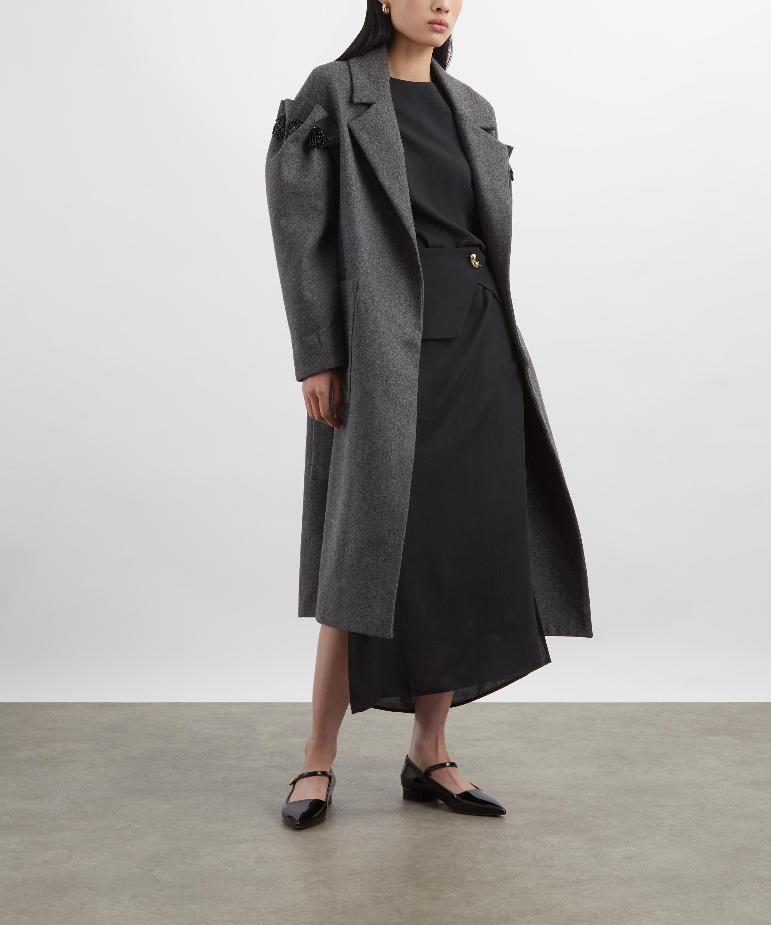 AKYN - Zaria Grey Wool Coat image number 1