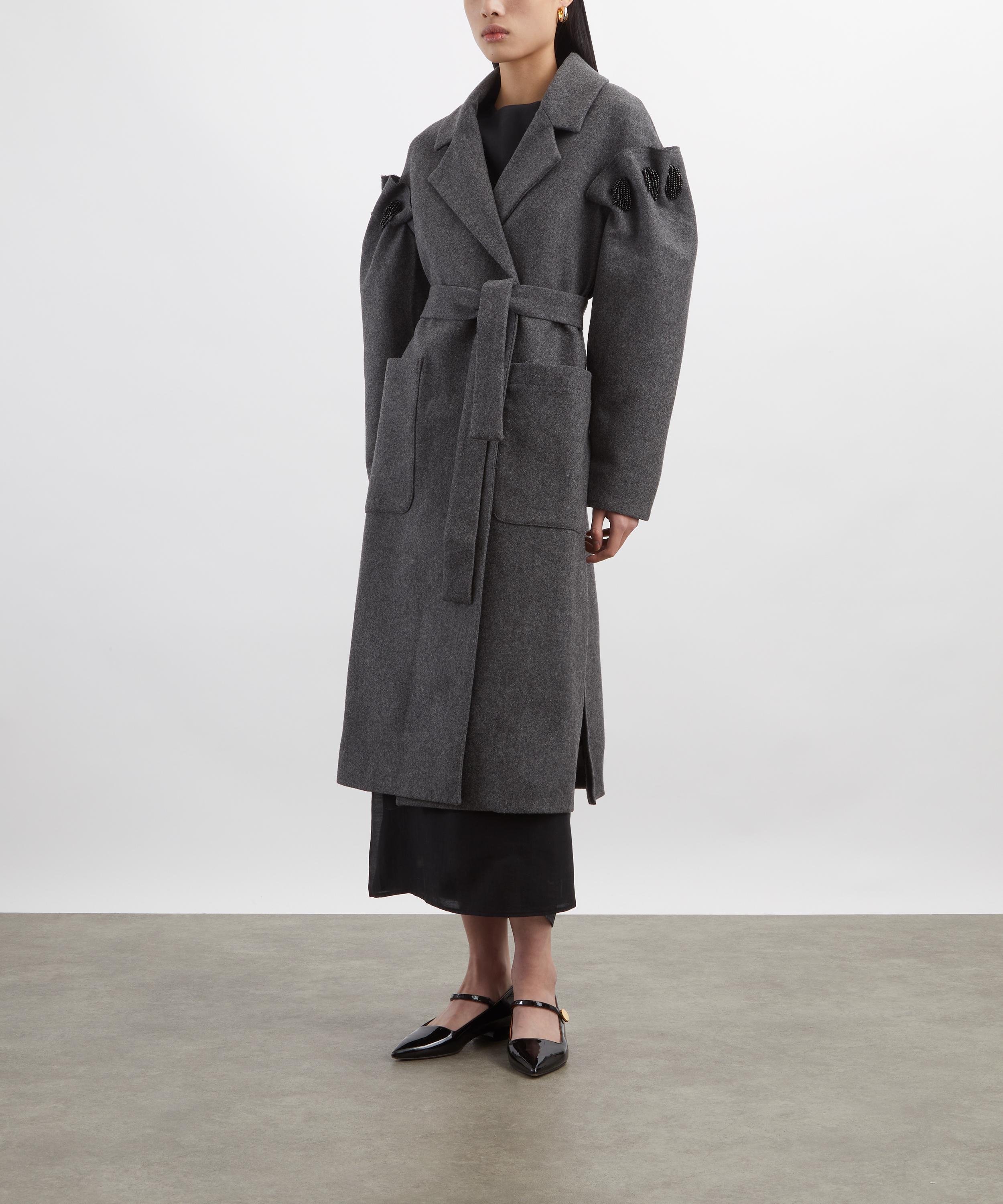 AKYN - Zaria Grey Wool Coat image number 2