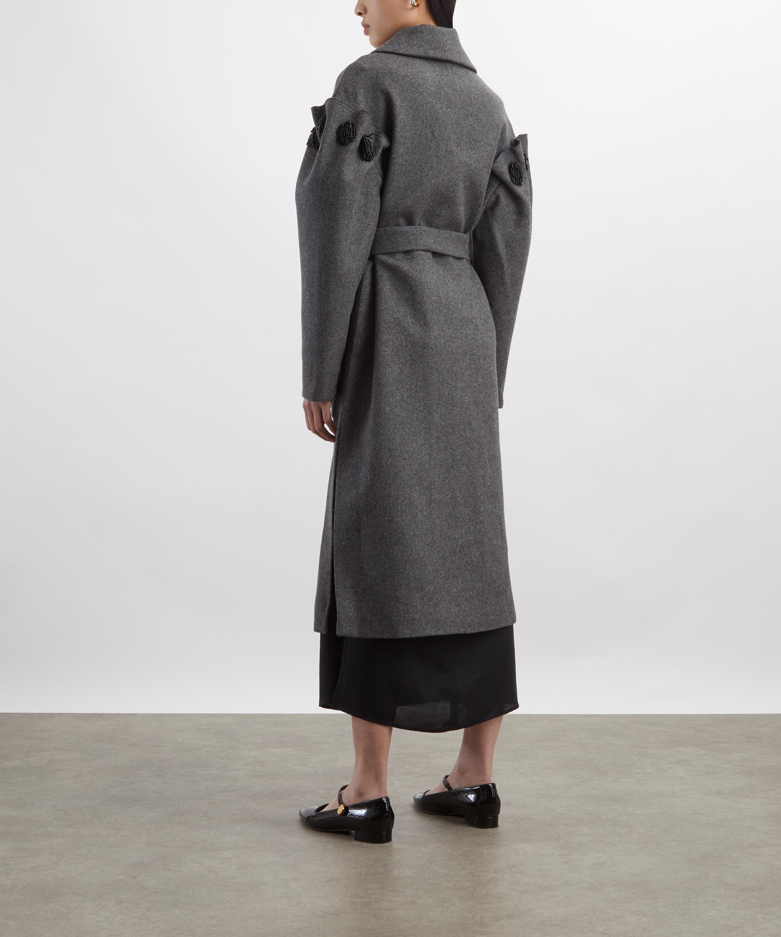 AKYN - Zaria Grey Wool Coat image number 3