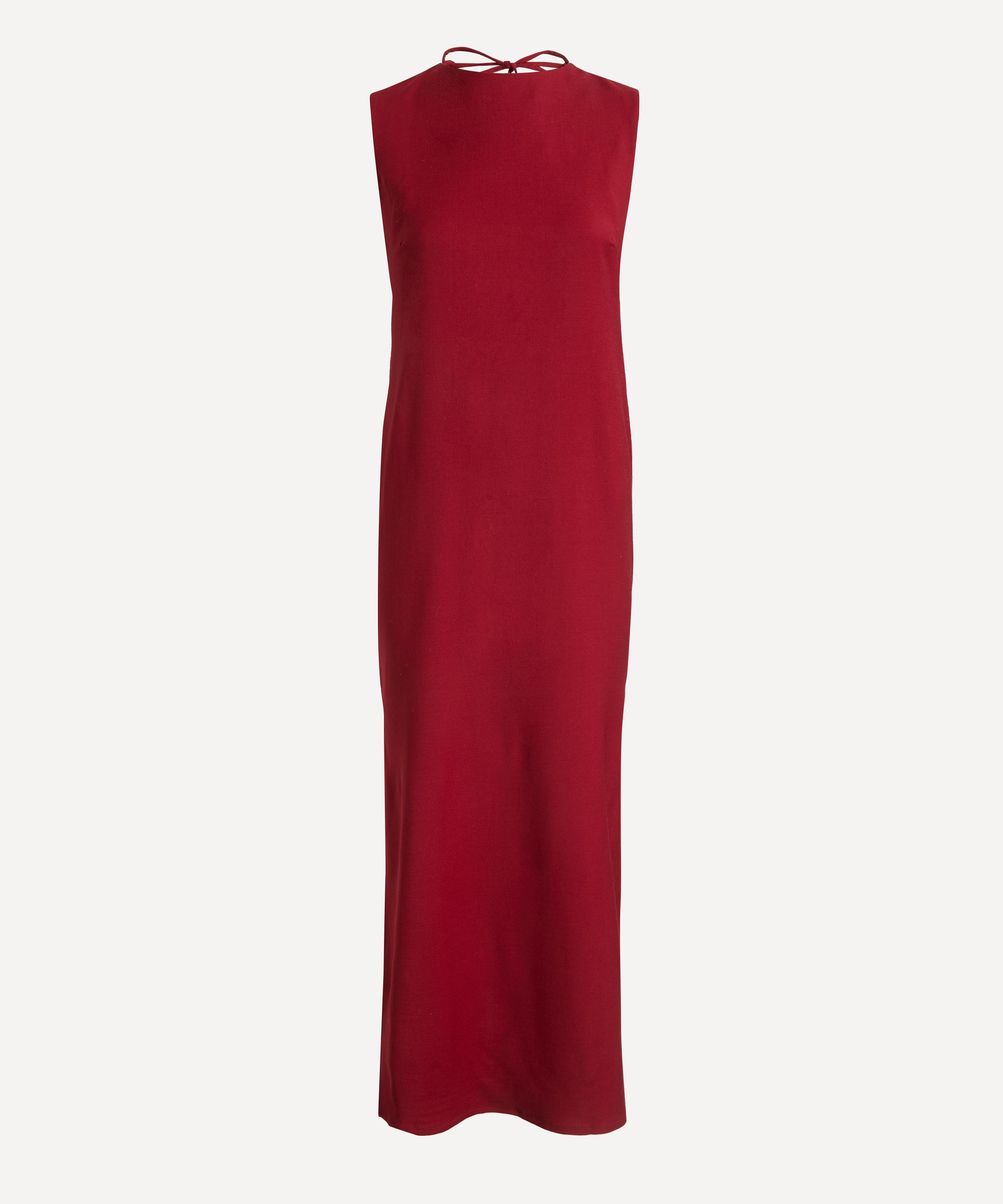 AKYN - Kayla Red Cowl-Back Dress