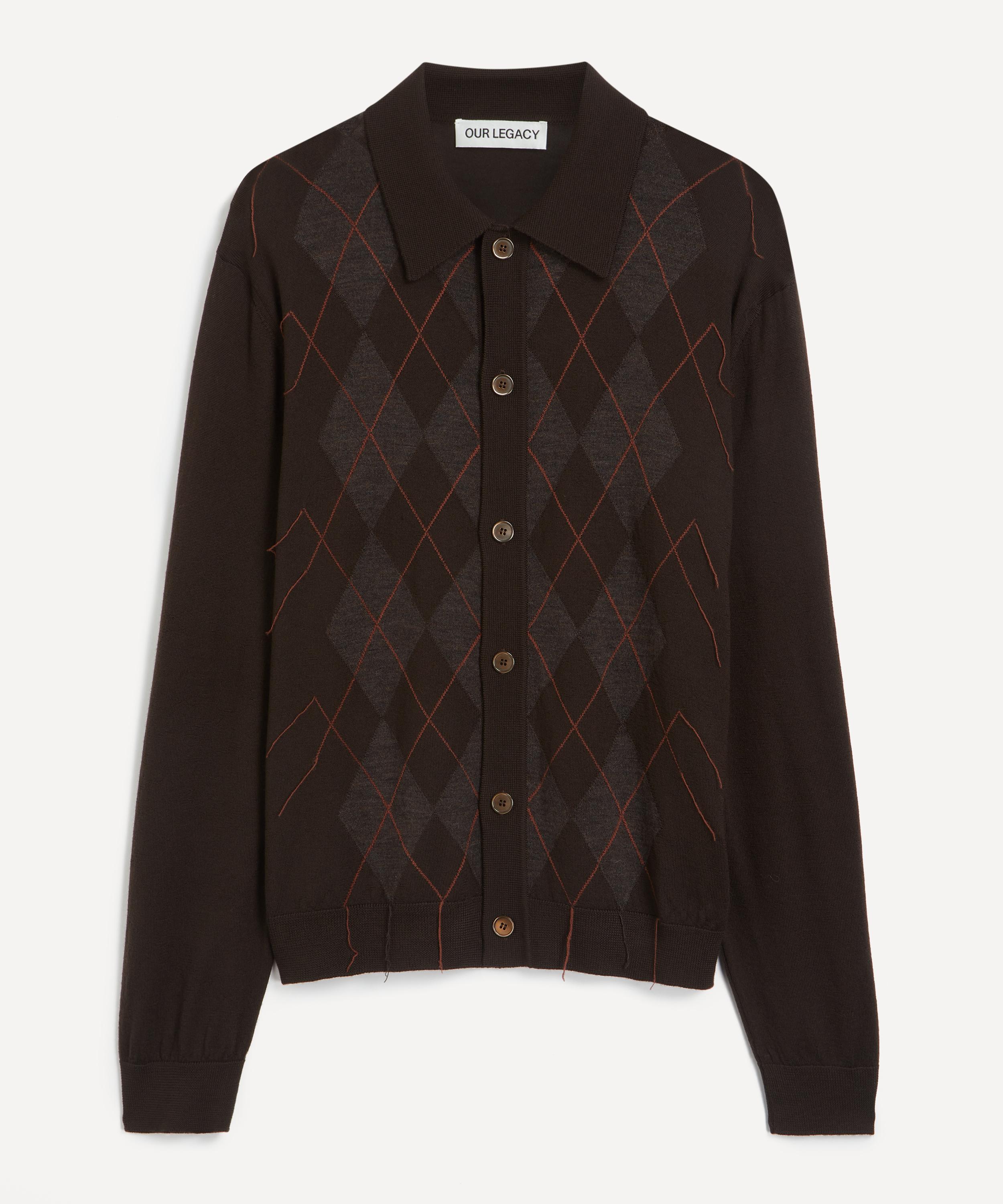 Our Legacy - Evening Pub Argyle Fine Wool Polo image number 0