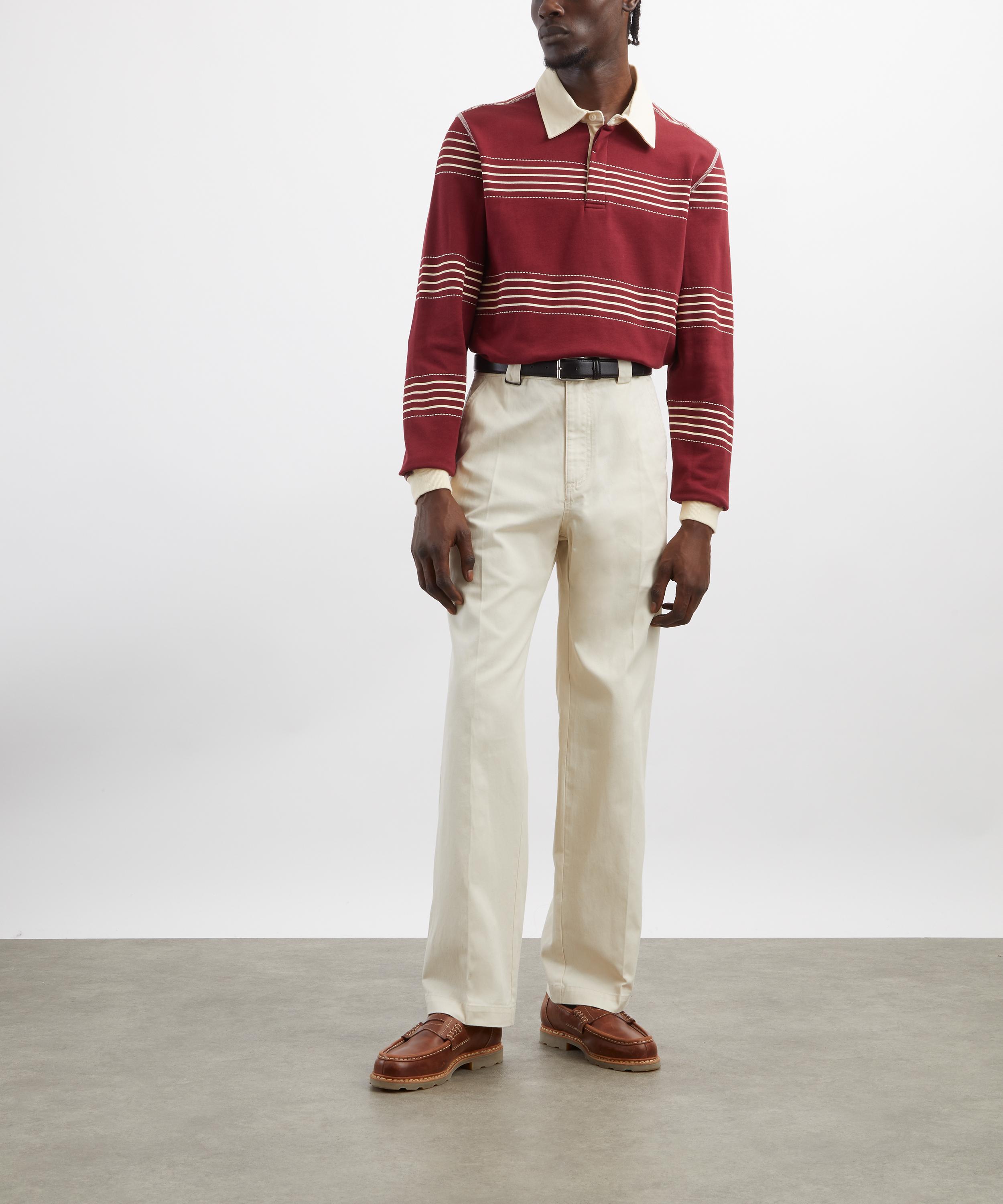 Percival - Editor Stripe Rugby Polo Shirt image number 1