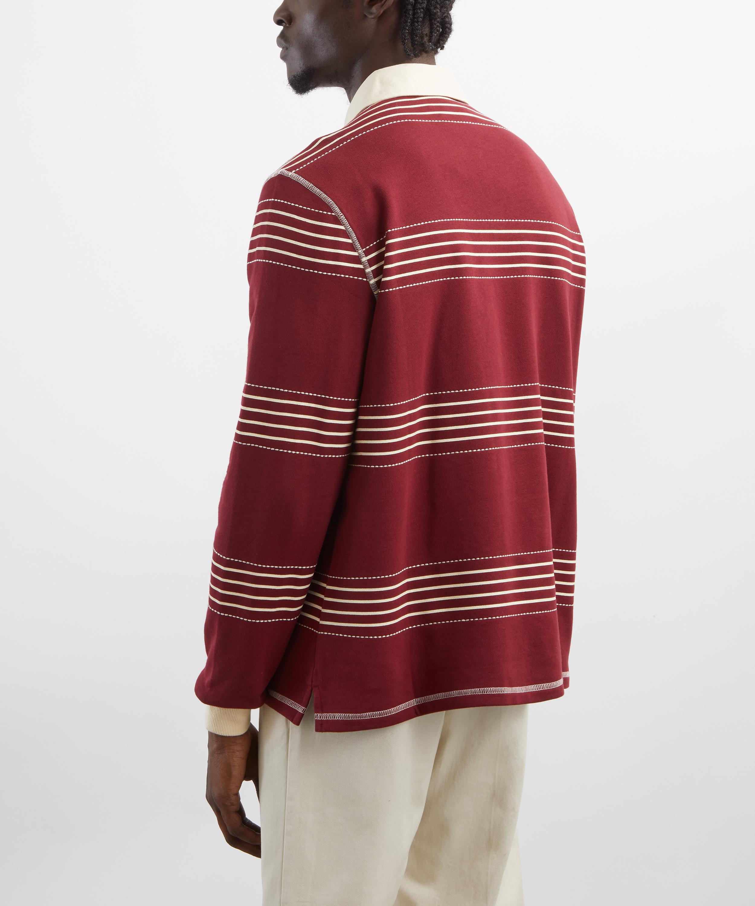 Percival - Editor Stripe Rugby Polo Shirt image number 3