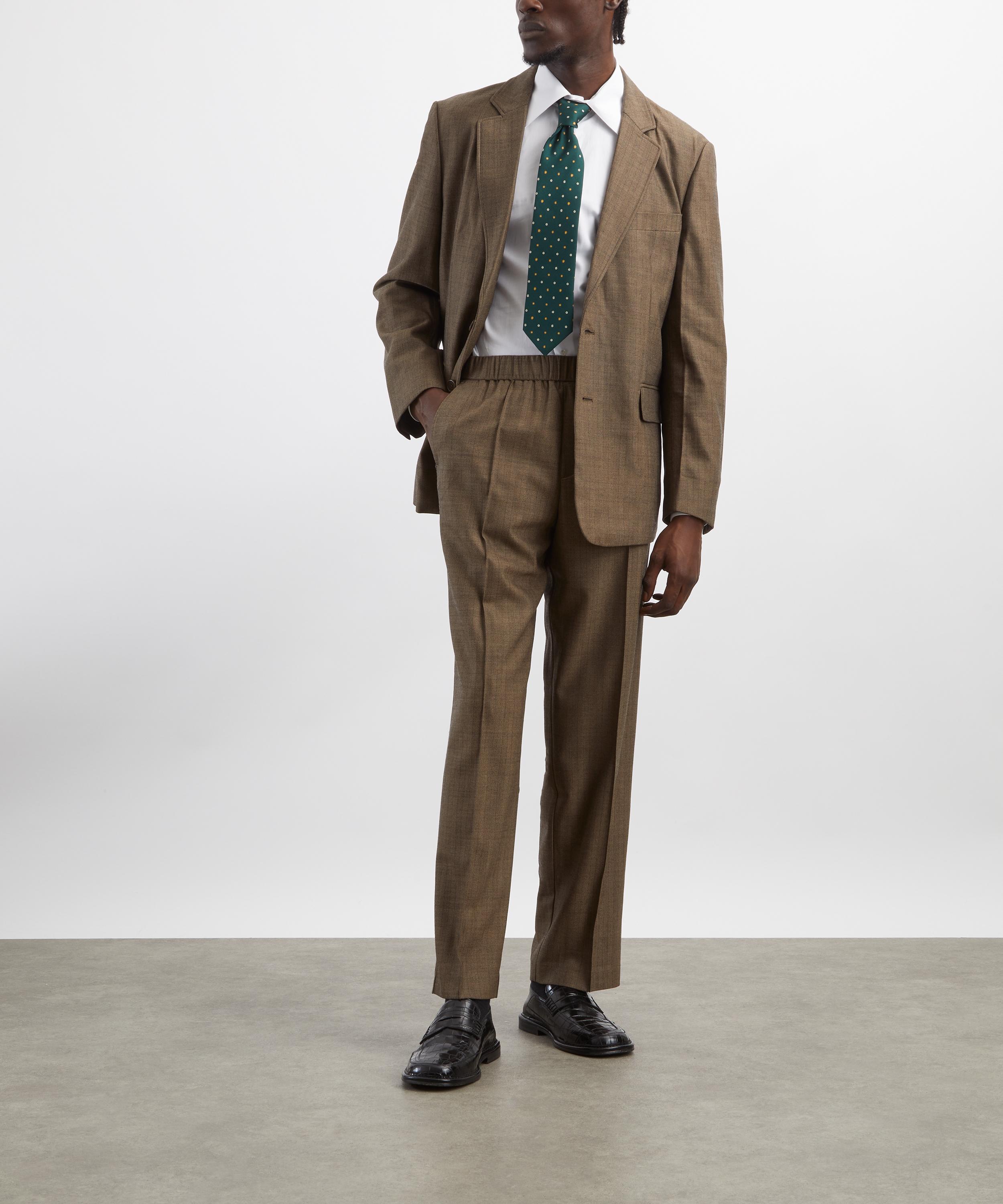 Percival - Grounds Herringbone Wool Relaxed Trousers image number 1