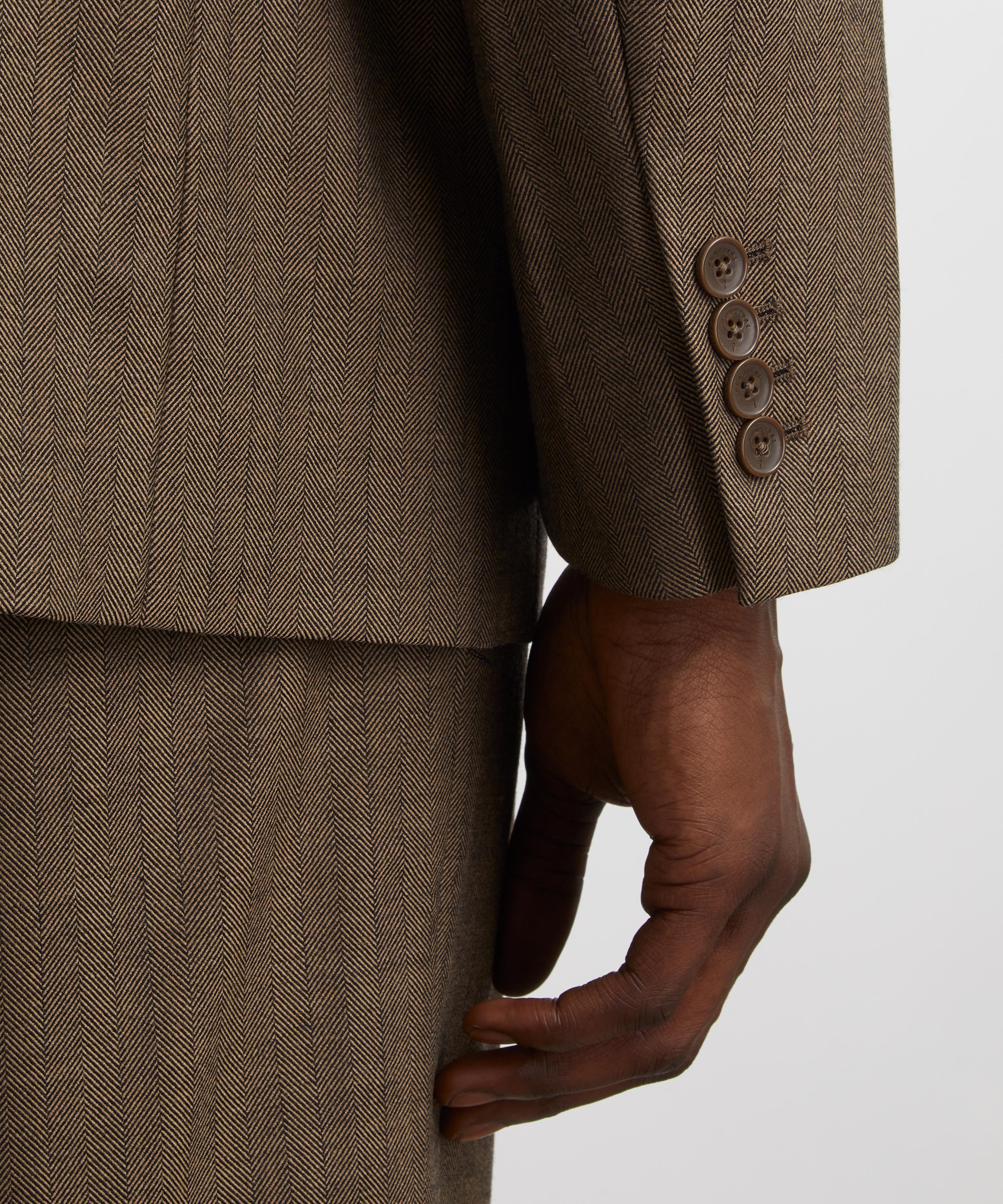 Percival - Grounds Herringbone Wool Blazer image number 4