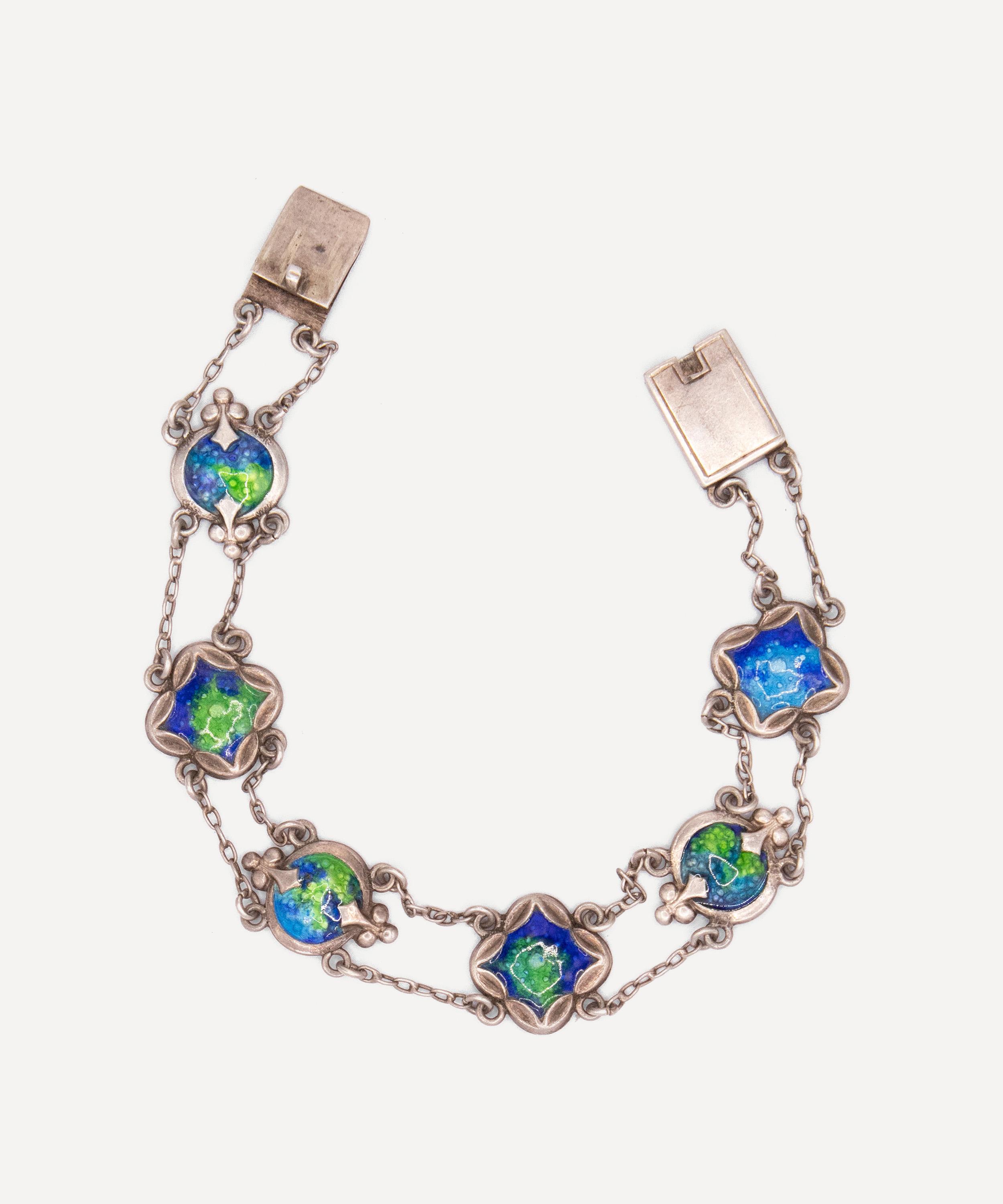 Kojis - Silver Antique Enamel Bracelet