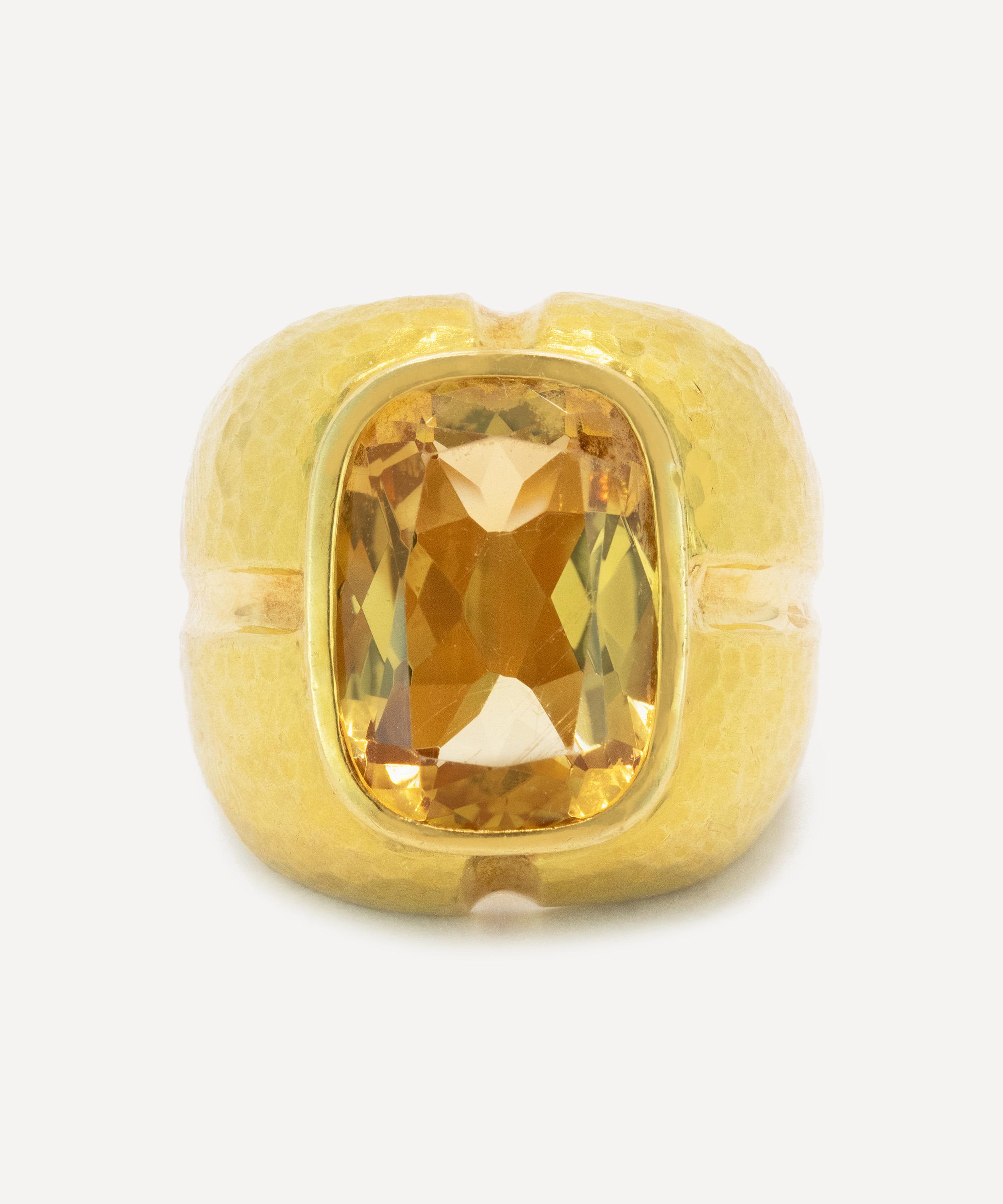 Kojis - 18ct Gold Citrine Ring image number 0