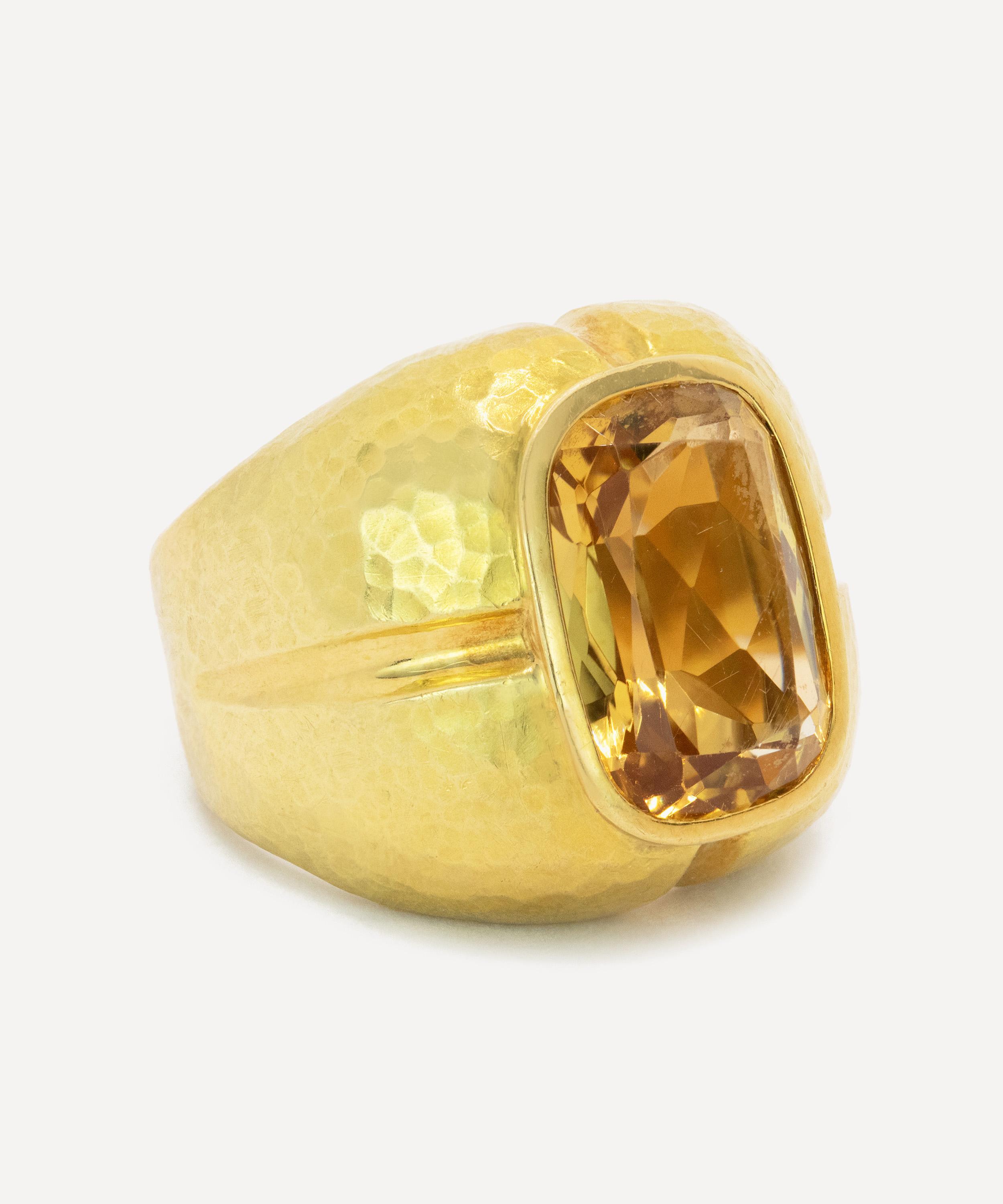 Kojis - 18ct Gold Citrine Ring image number 1