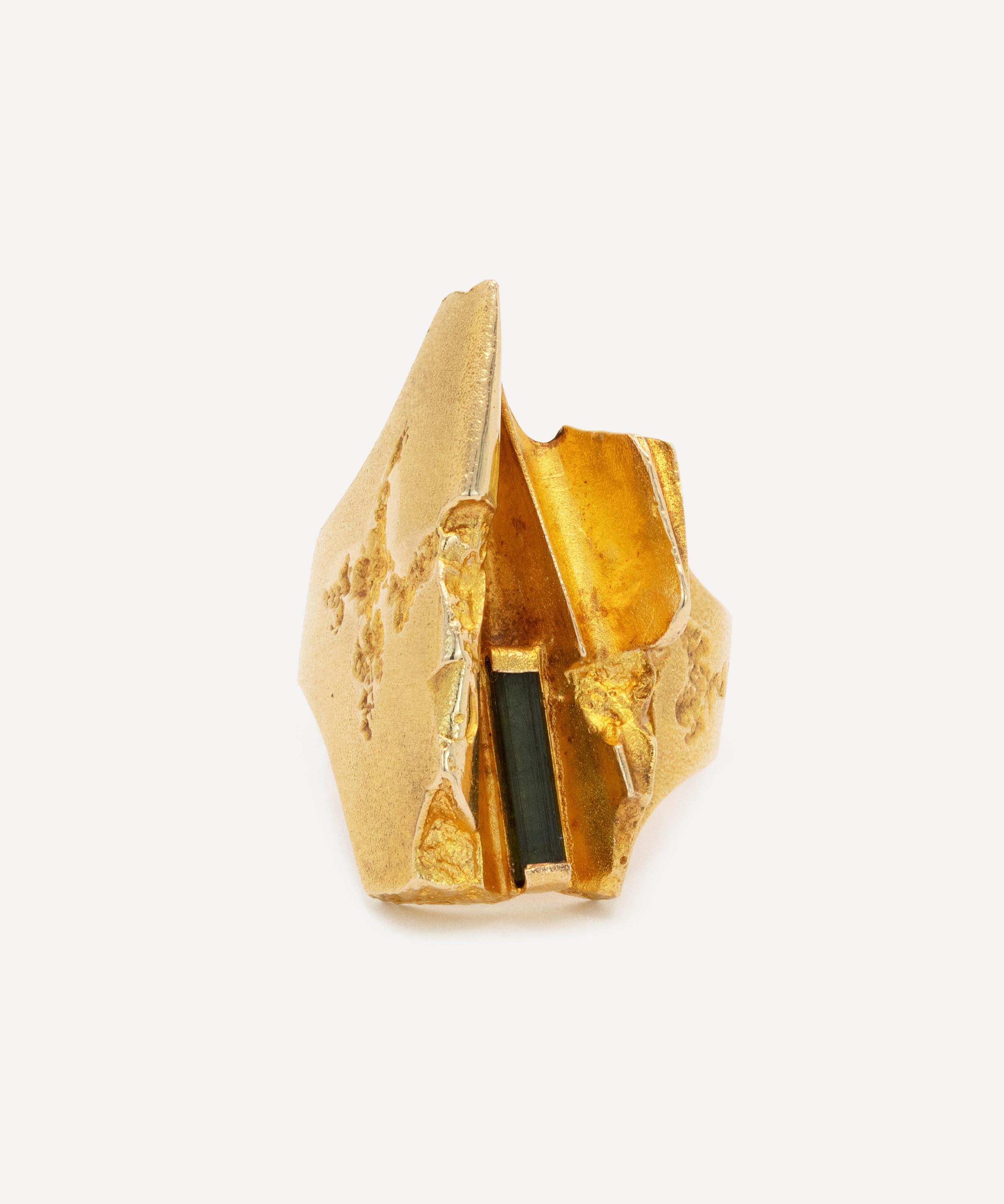 Kojis - 14ct Gold Lapponia Green Tourmaline Ring image number 0