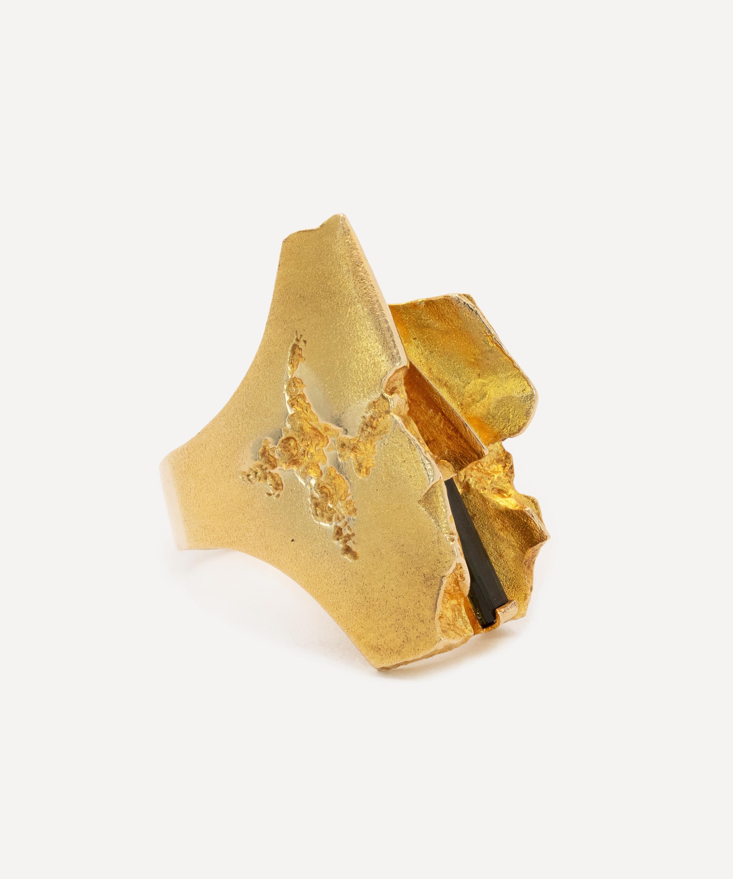 Kojis - 14ct Gold Lapponia Green Tourmaline Ring image number 1