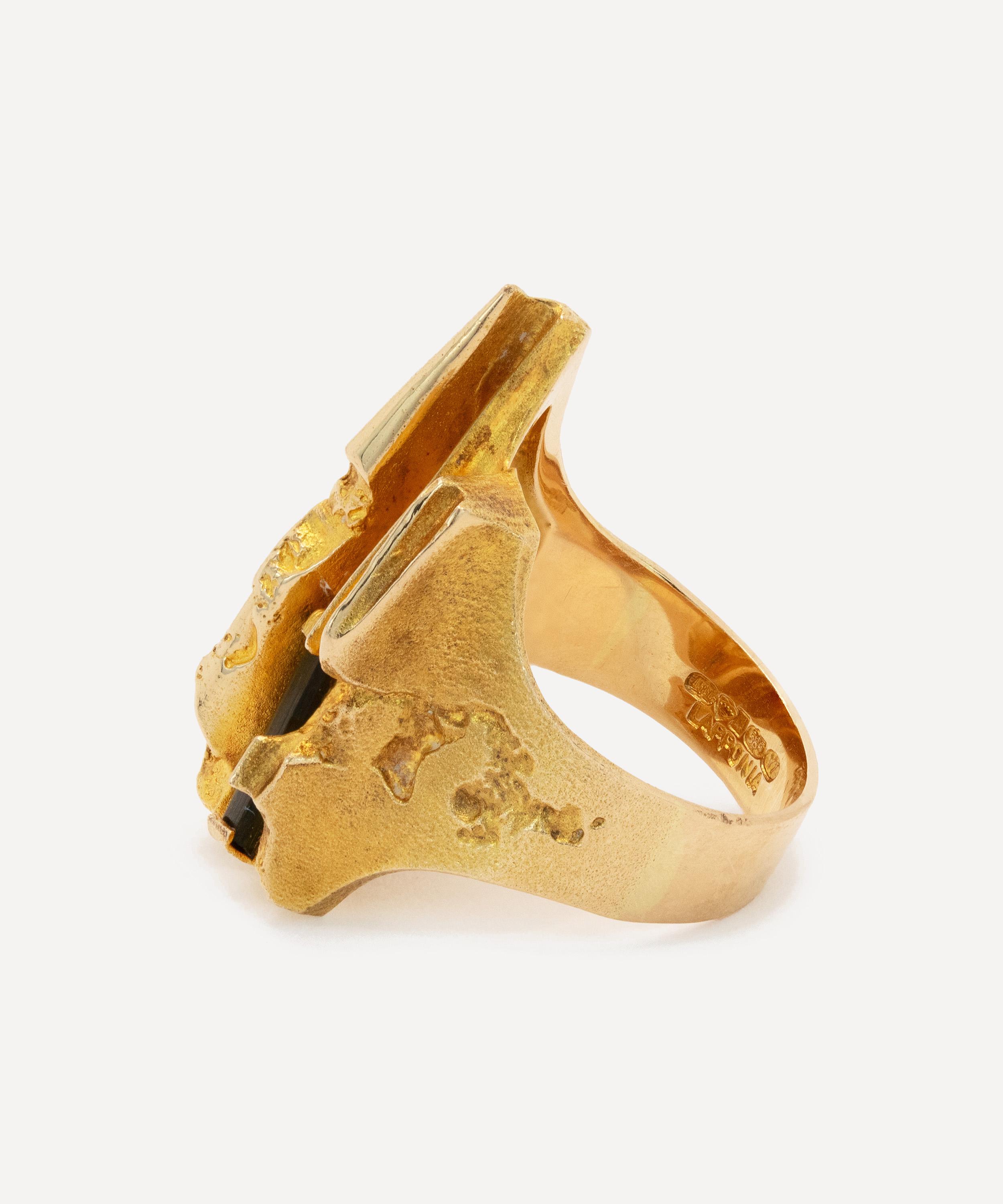 Kojis - 14ct Gold Lapponia Green Tourmaline Ring image number 2